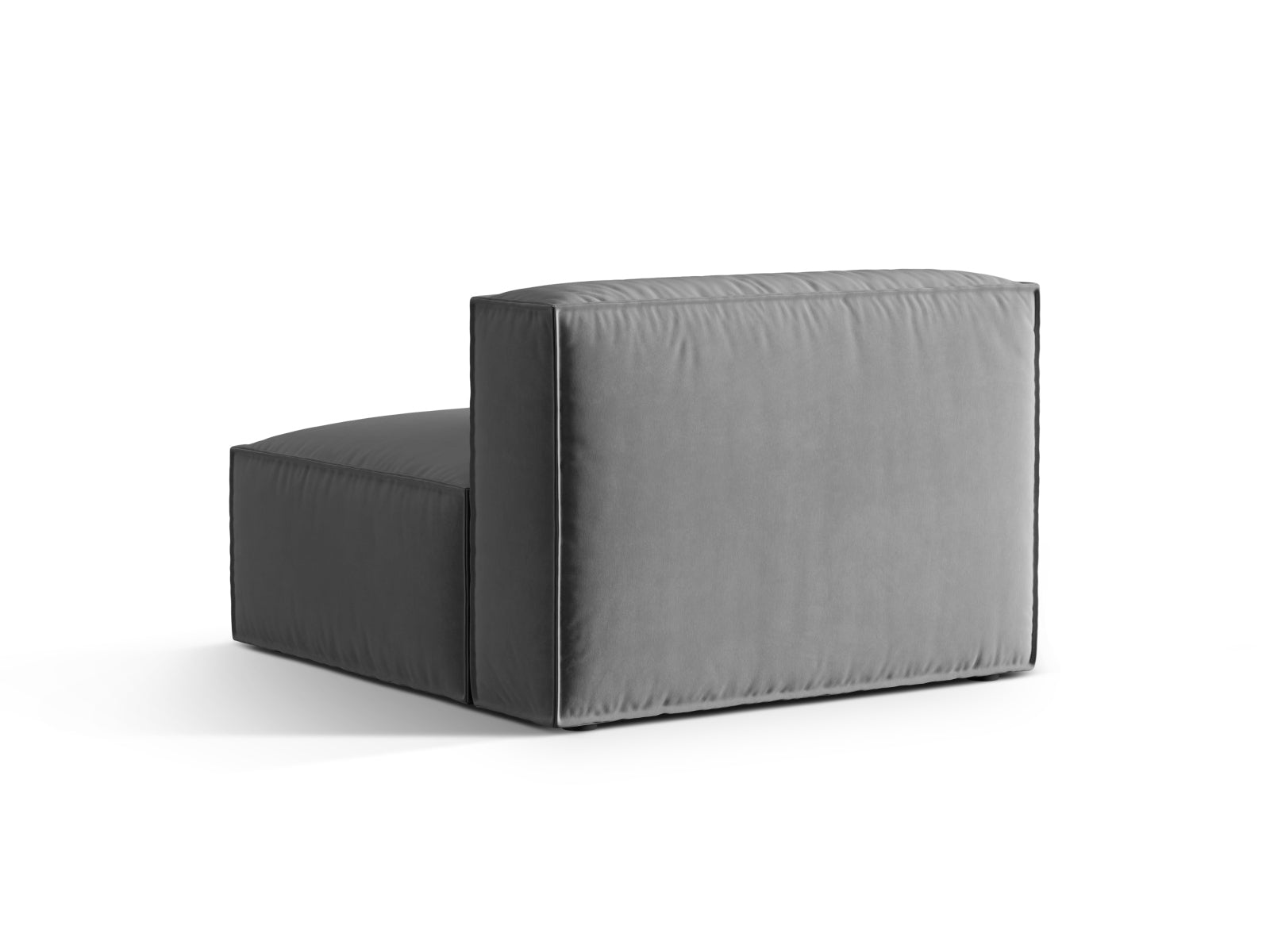 Nuria Velour Modul Armless 1 Sitzer in Grey-Paris präsentiert im Onlineshop von KAQTU Design AG. Modulares Sofa ist von Micadoni