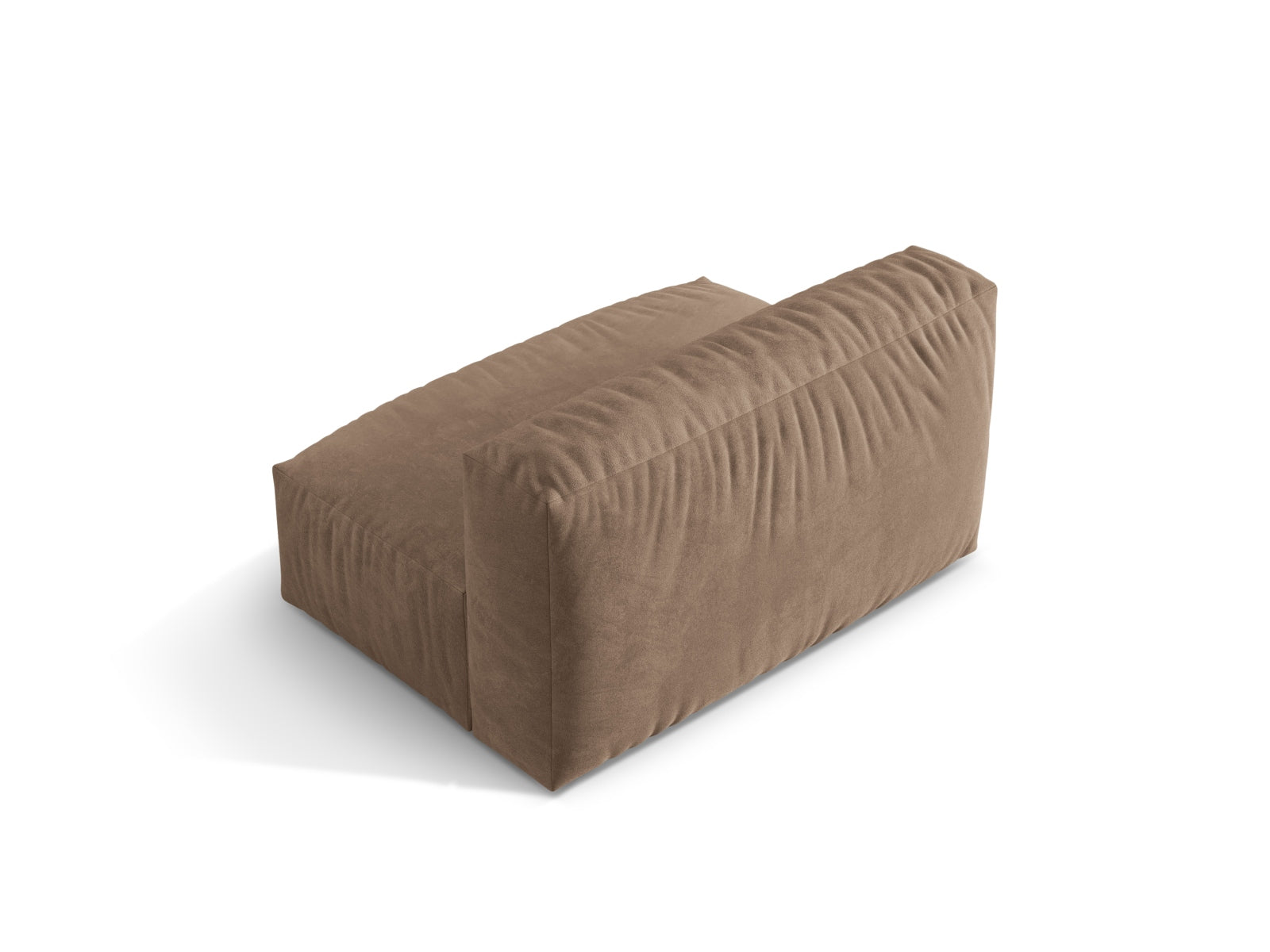 Stylischer Martina Modul Armless 1 Sitzer in edlem Dunkelbeige, perfekt für vielseitige Wohnkonzepte und gemütliche Entspannung.