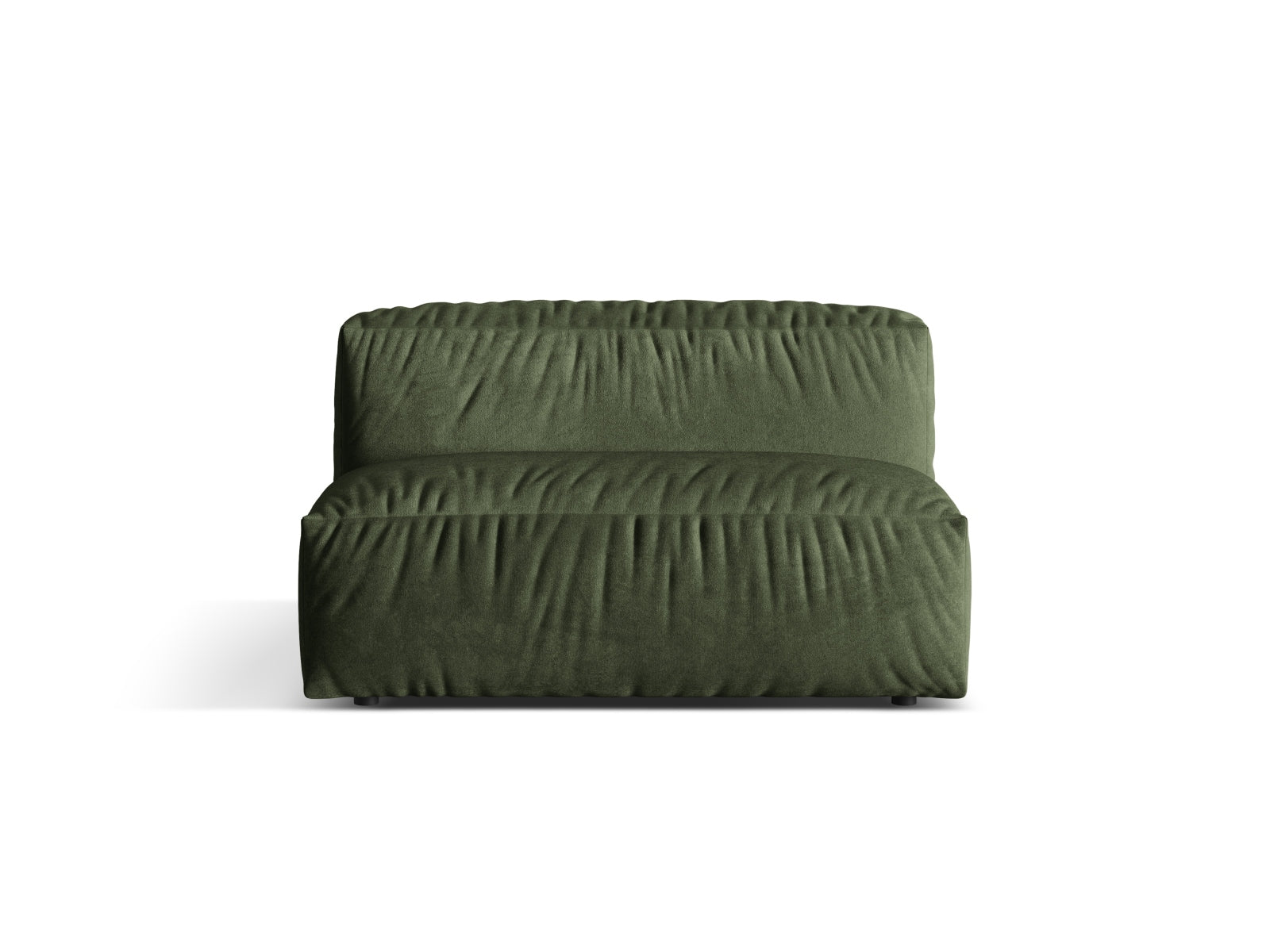 Martina Velour Modul Armless 1 Sitzer in Green präsentiert im Onlineshop von KAQTU Design AG. Modulares Sofa ist von Micadoni
