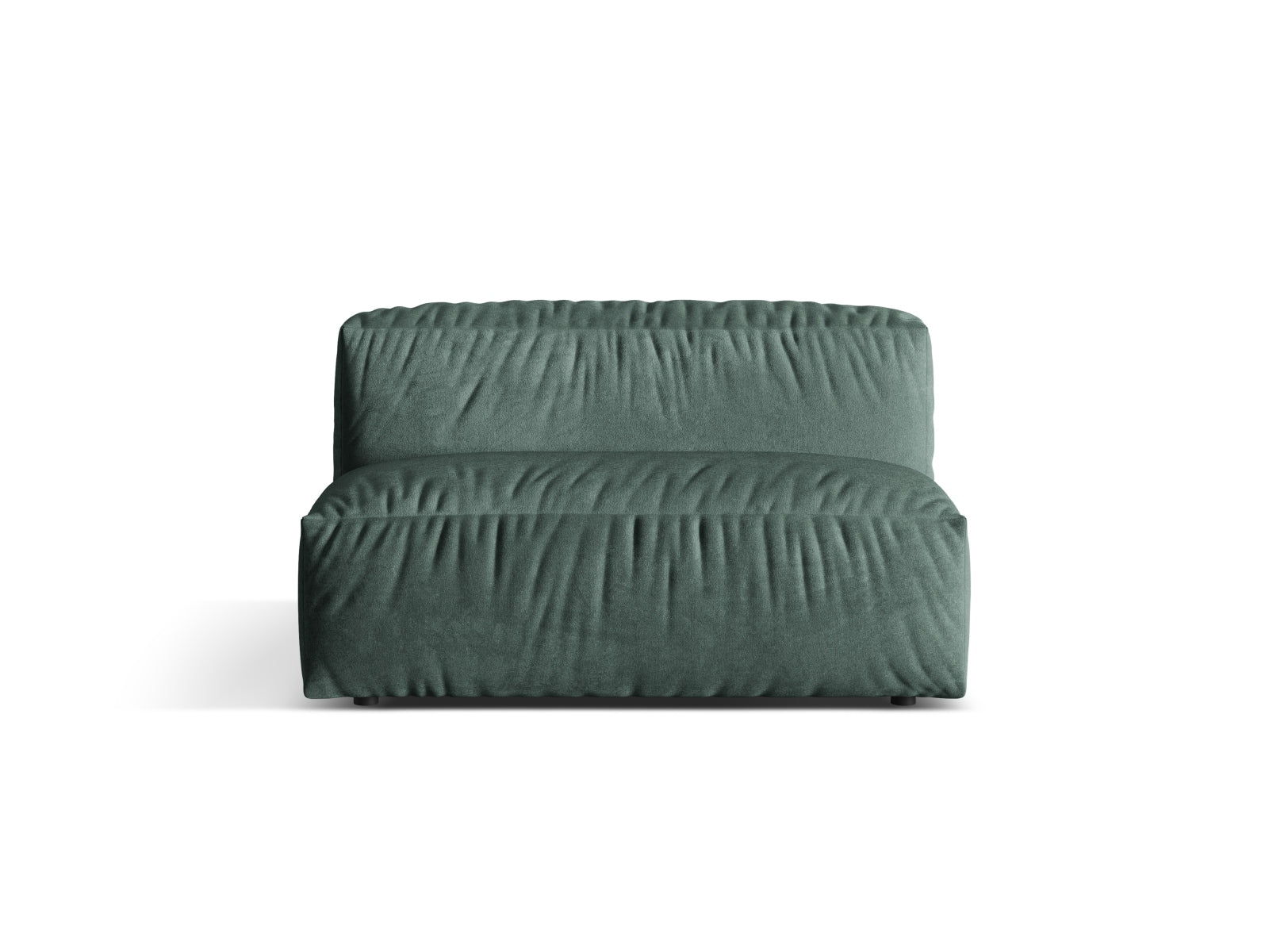 Martina Velour Modul Armless 1 Sitzer in Petrol präsentiert im Onlineshop von KAQTU Design AG. Modulares Sofa ist von Micadoni