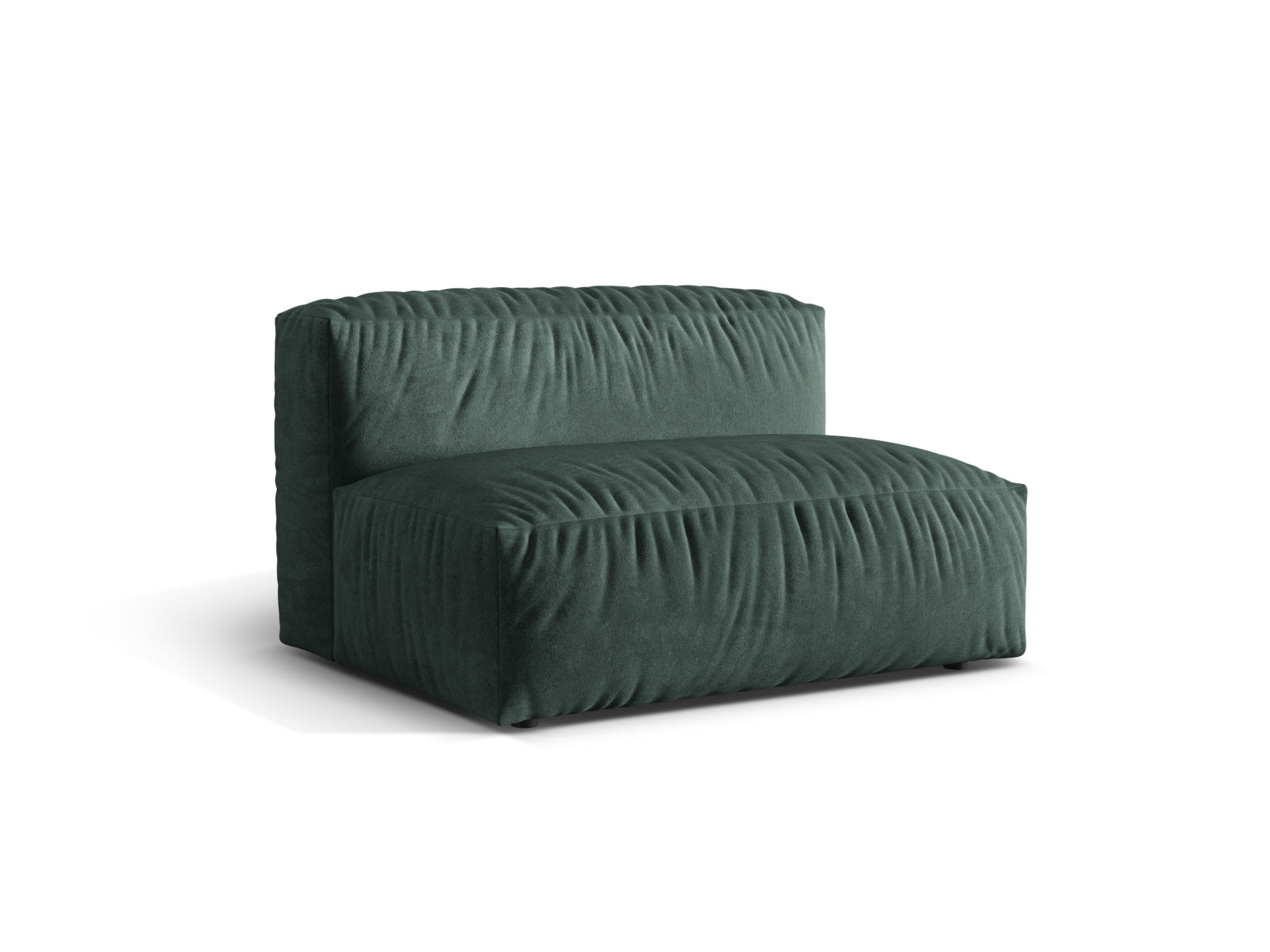 Eleganter Martina Modul Armless 1 Sitzer in stilvollem Petrol-Vogue, ideal für individuelle Sofa-Arrangements und zeitgemäße Einrichtung.