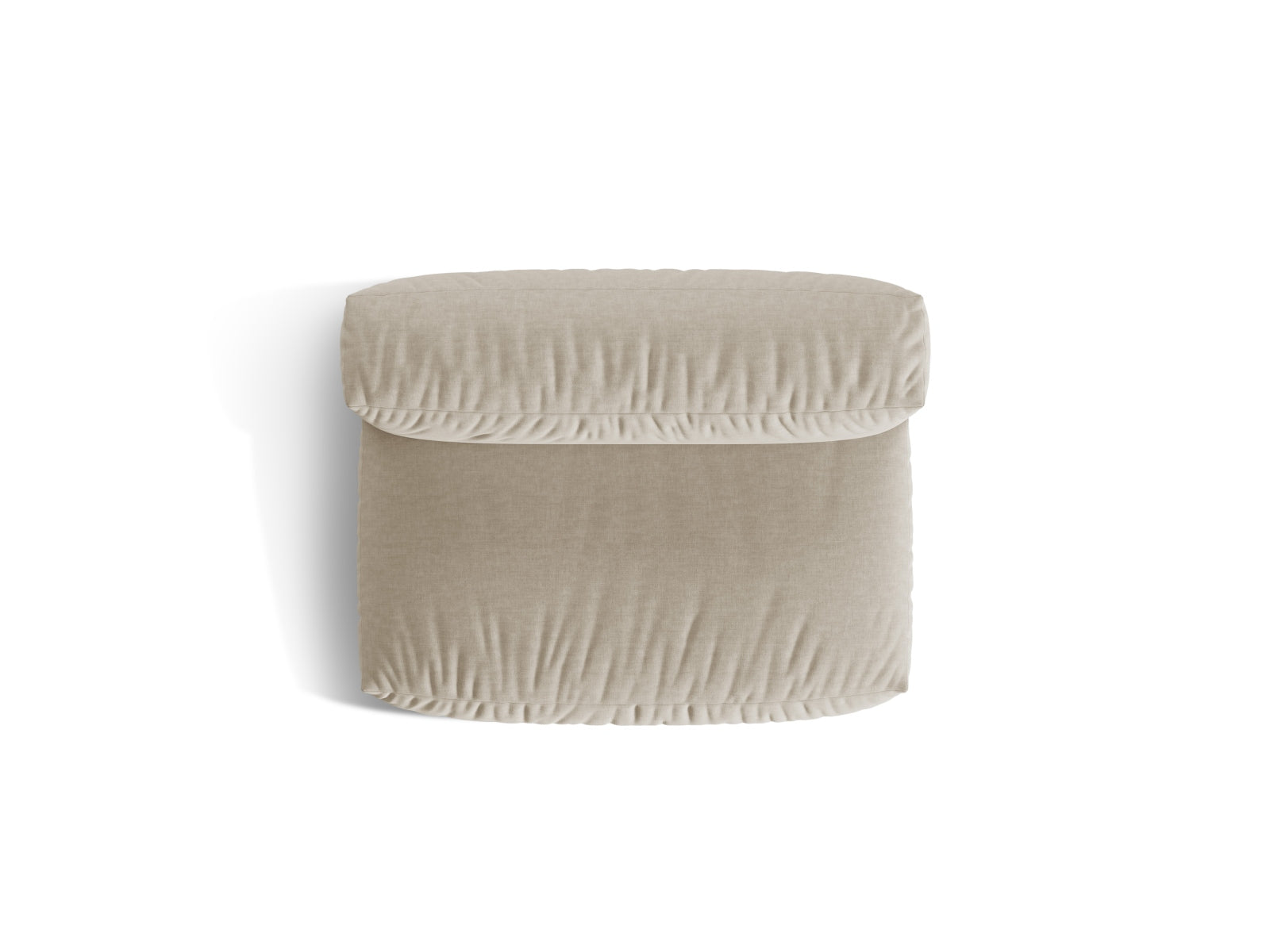 Eleganter Martina Modul Armless 1 Sitzer in zartem Beige, ideal für stilvolle Wohnkonzepte und flexible Raumgestaltungen.