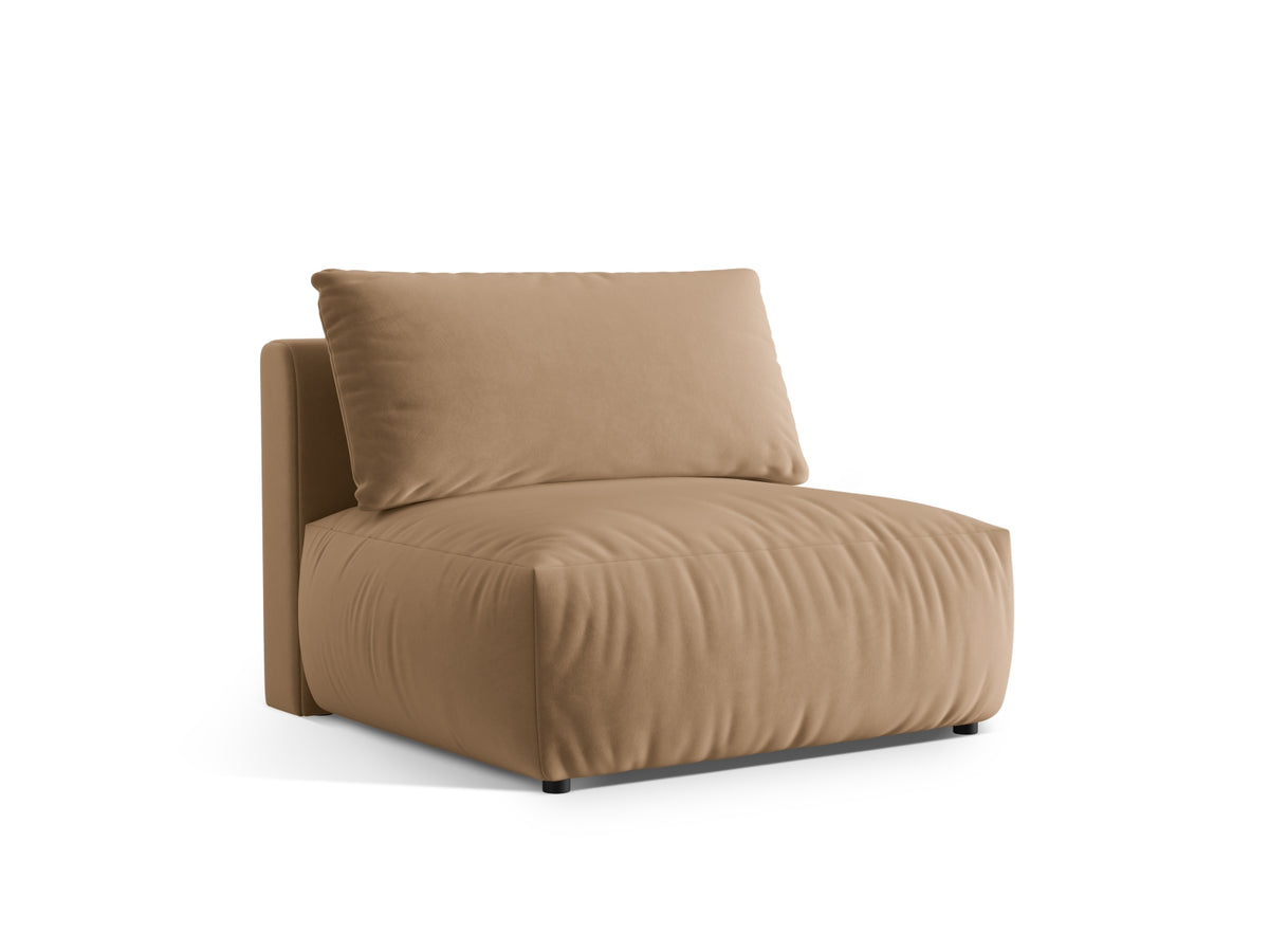 Chris Velour Modul Armless 1 Sitzer in Sand-Casino präsentiert im Onlineshop von KAQTU Design AG. Modulares Sofa ist von Micadoni