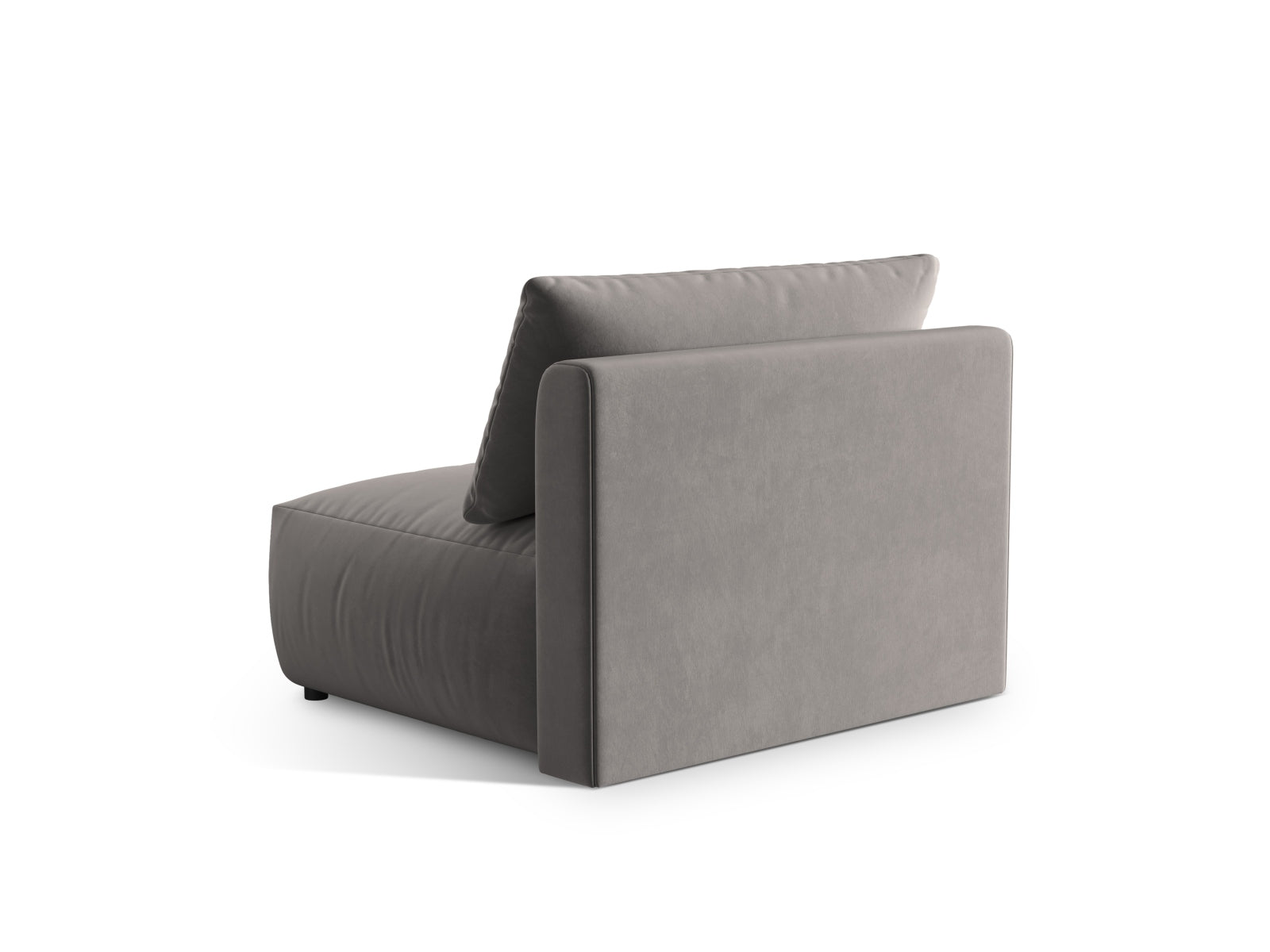 Eleganter Chris Velour Modul Armless 1 Sitzer, ideal für moderne Wohnkonzepte und vielseitige Einrichtungslösungen.