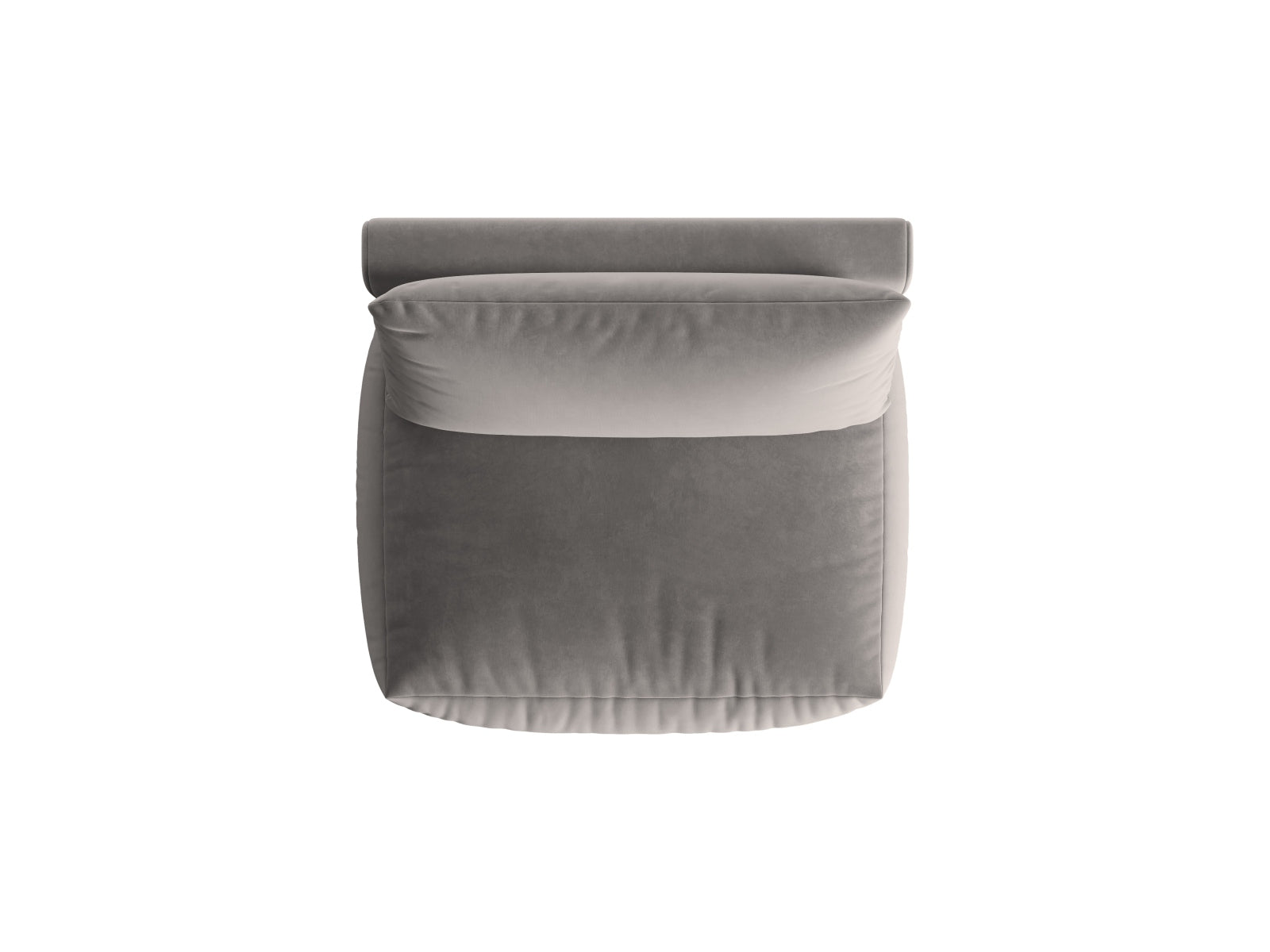 Stylischer Chris Velour Modul Armless 1 Sitzer, perfekt für kreative Raumgestaltungen und komfortable Sitzmöglichkeiten.