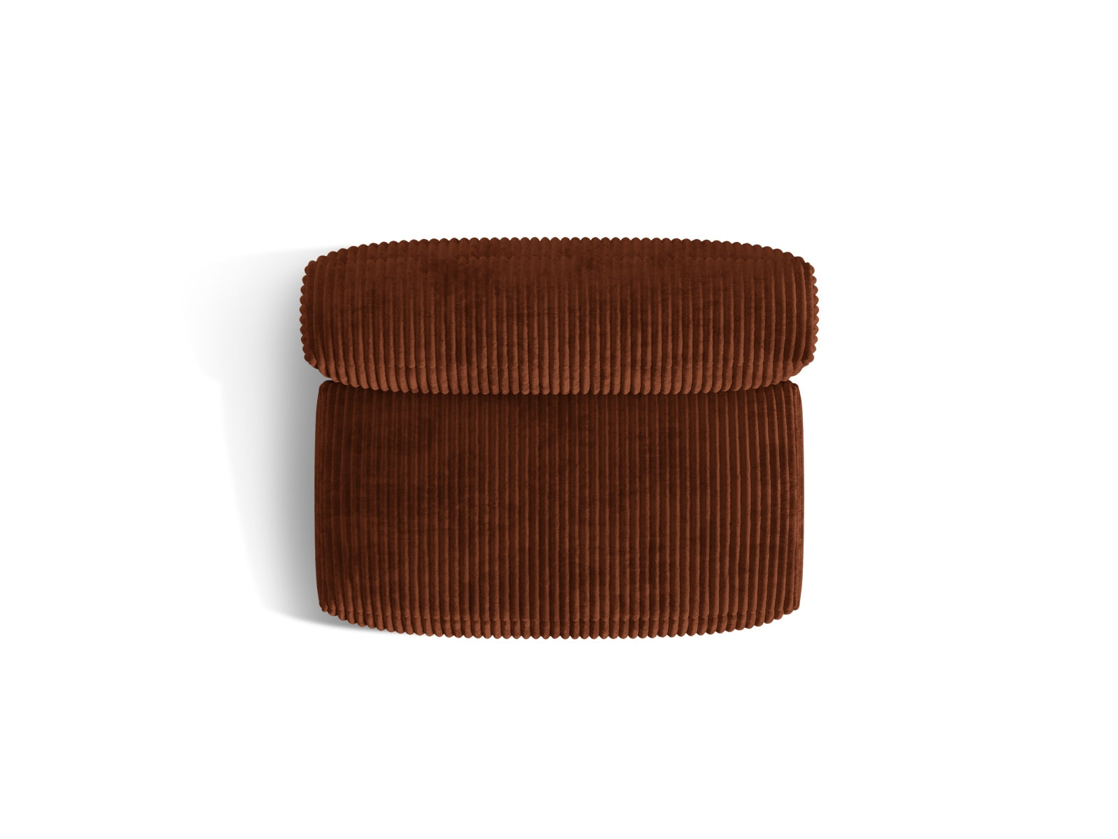 Eleganter Martina Modul Armless 1 Sitzer in warmem Ziegelrot, ideal für moderne Wohnkonzepte und vielseitige Einrichtungsmöglichkeiten.