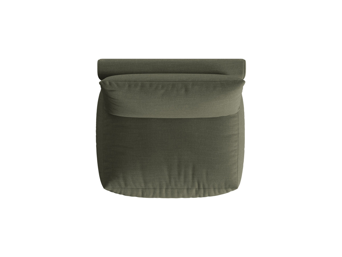 Chris Modul Armless 1 Sitzer in Muted Blue-LINS präsentiert im Onlineshop von KAQTU Design AG. Modulares Sofa ist von Micadoni