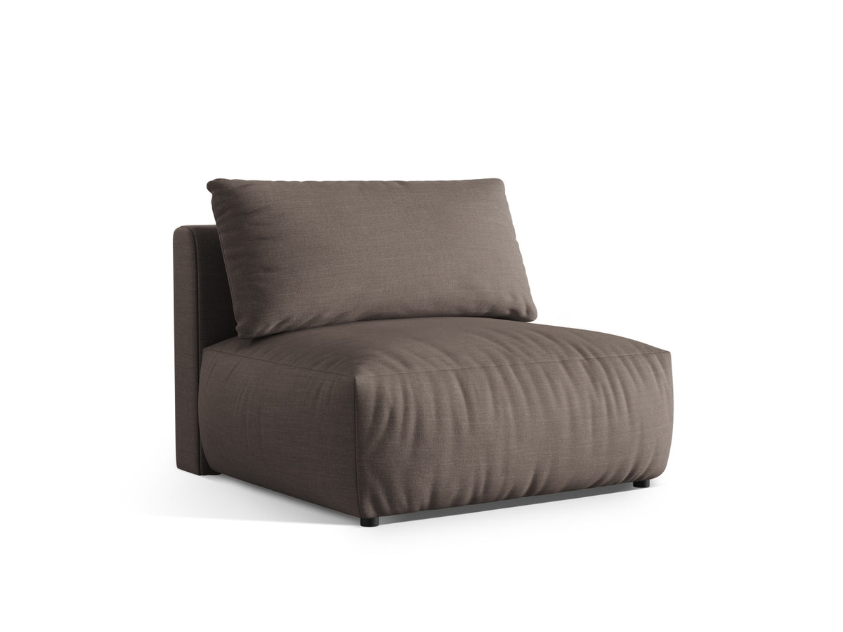 Chris Modul Armless 1 Sitzer in Warm grey-LINS präsentiert im Onlineshop von KAQTU Design AG. Modulares Sofa ist von Micadoni