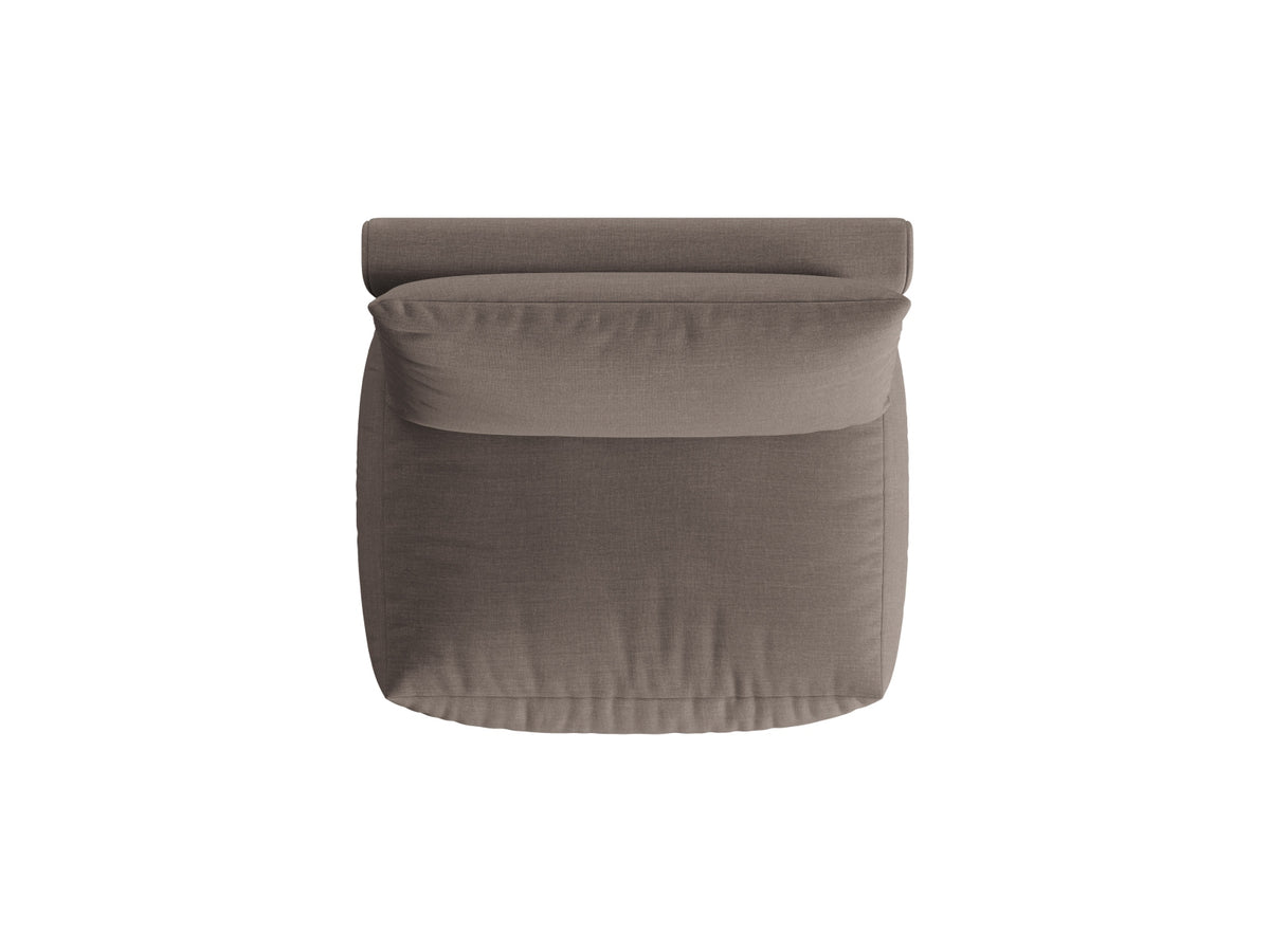 Chris Modul Armless 1 Sitzer in Warm grey-LINS präsentiert im Onlineshop von KAQTU Design AG. Modulares Sofa ist von Micadoni