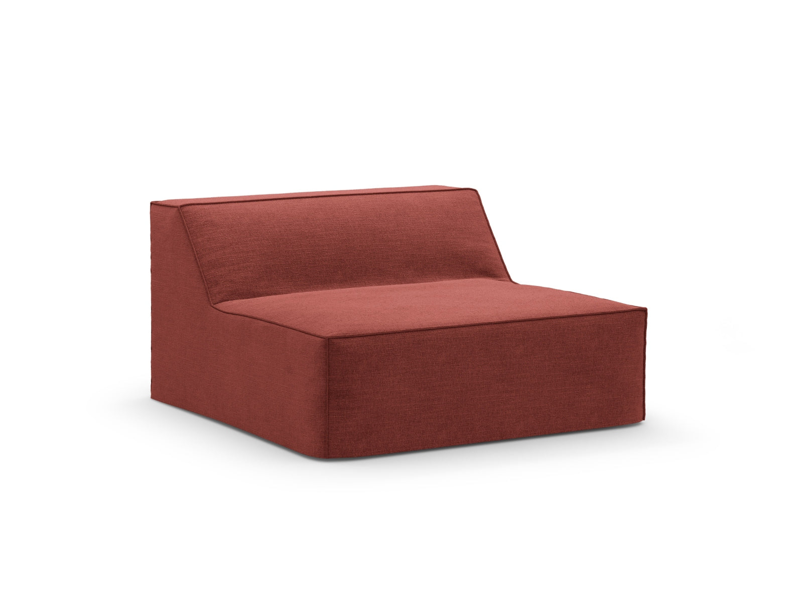 Eleganter Jodie Modul Armless 1 Sitzer in Cherrywood-LINS, ideal für stilvolle Wohnräume und flexible Sitzlösungen.