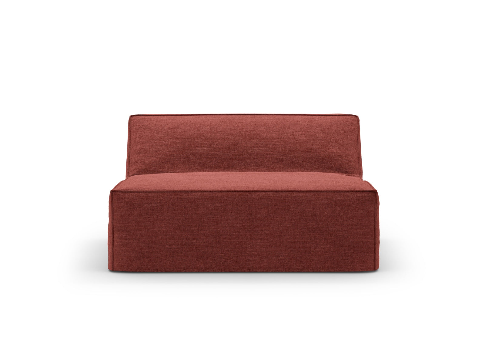 Moderner Jodie Modul Armless 1 Sitzer in Cherrywood-LINS, perfekt für kreative Raumgestaltungen und komfortable Sitzmöglichkeiten.
