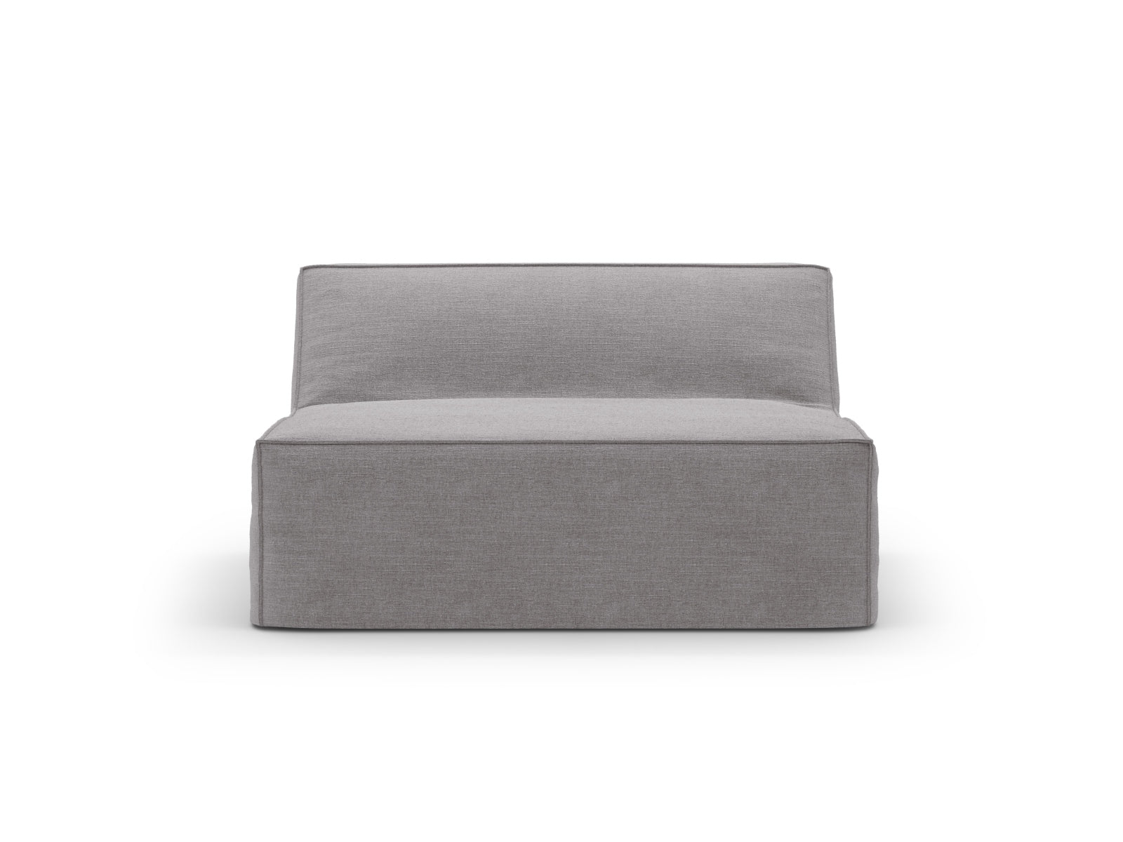 Stylischer Jodie Modul Armless 1 Sitzer in sanftem Grau, perfekt für kreative Raumlösungen und zeitgemäße Einrichtungsideen.