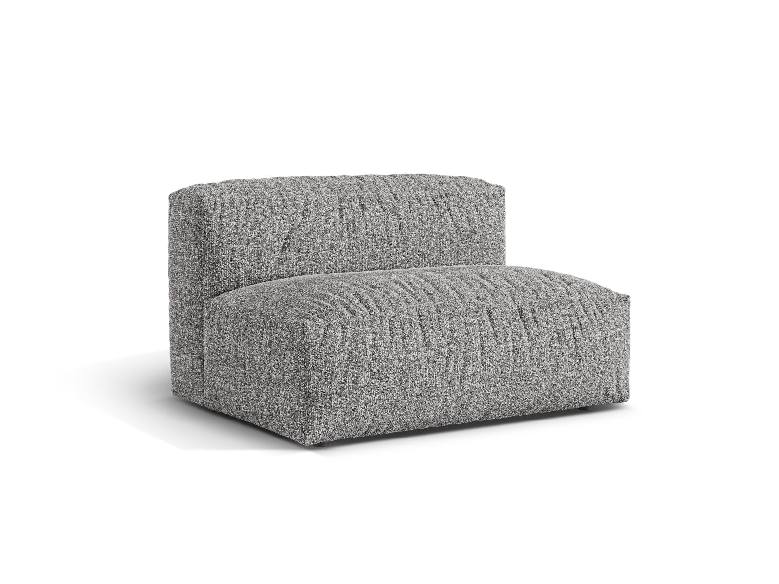 Elegantes 1-Sitzer Sofa Martina Wide in Graphit, ideal für moderne Wohnräume. Teil der modularen Sofa-Kollektion von Micadoni.