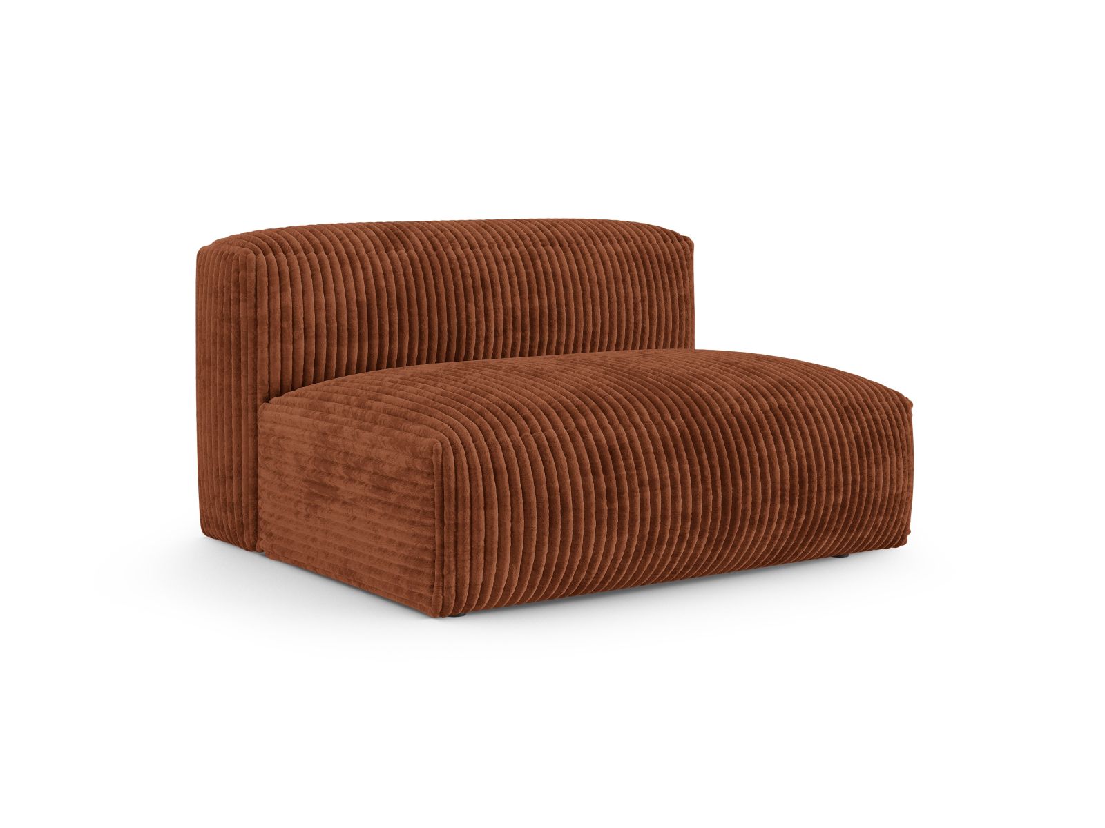 Elegantes 1-Sitzer Sofa Martina Wide XL in warmem Ziegelrot, ideal für moderne Wohnräume und vielseitig kombinierbar.