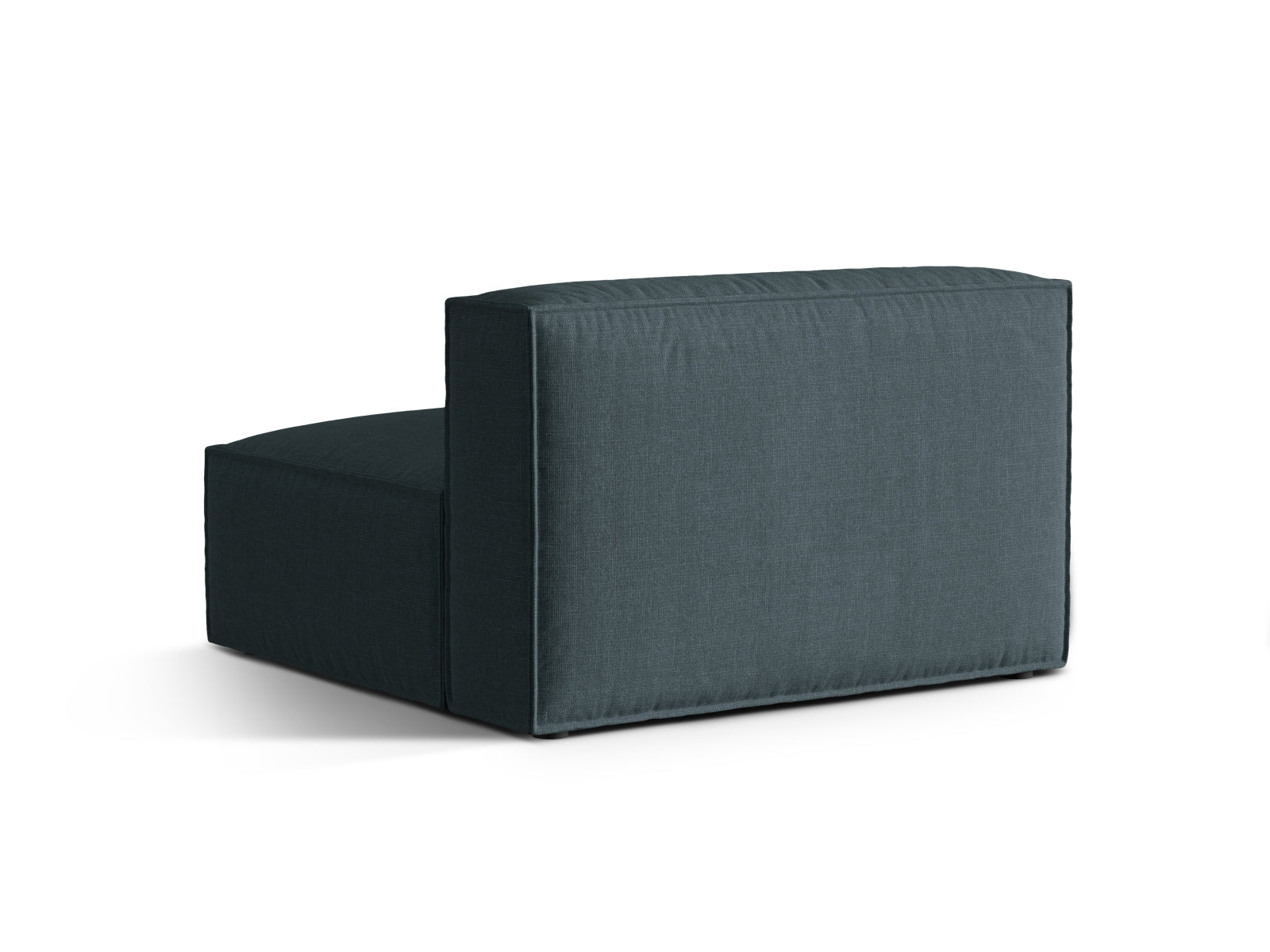 Elegantes 2-Sitzer Sofa ohne Armlehnen in modernem Petrol, ideal für kreative Wohnräume und vielseitige Gestaltungsmöglichkeiten.