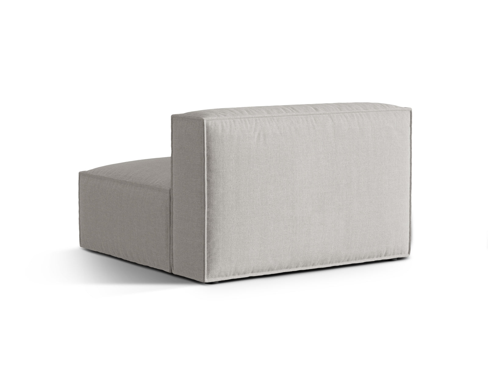 Elegantes 2-Sitzer Sofa ohne Armlehnen Nuria in dezentem Grau, ideal für moderne Wohnräume und vielseitige Einrichtungsideen.