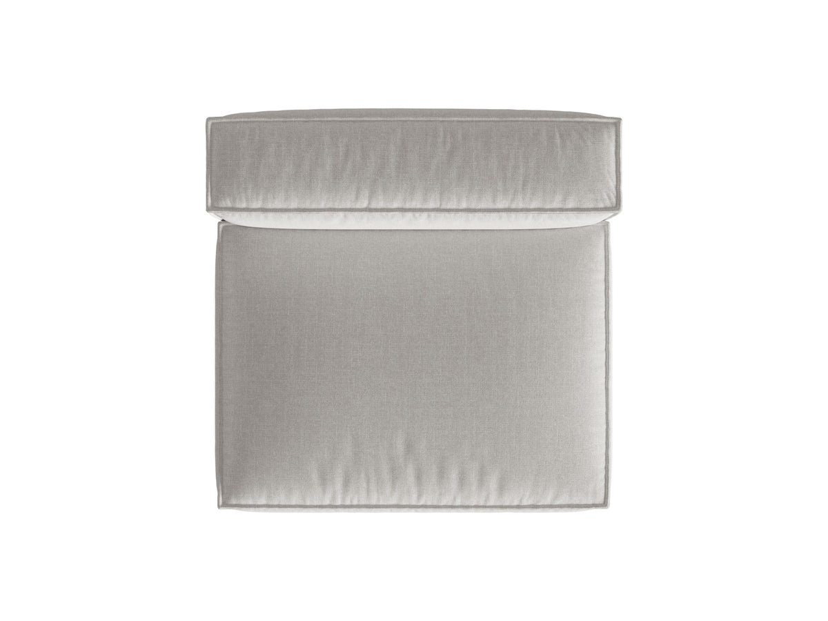 2-Sitzer Modul Armless Nuria in Light Grey-Liberty präsentiert im Onlineshop von KAQTU Design AG. Modulares Sofa ist von Micadoni
