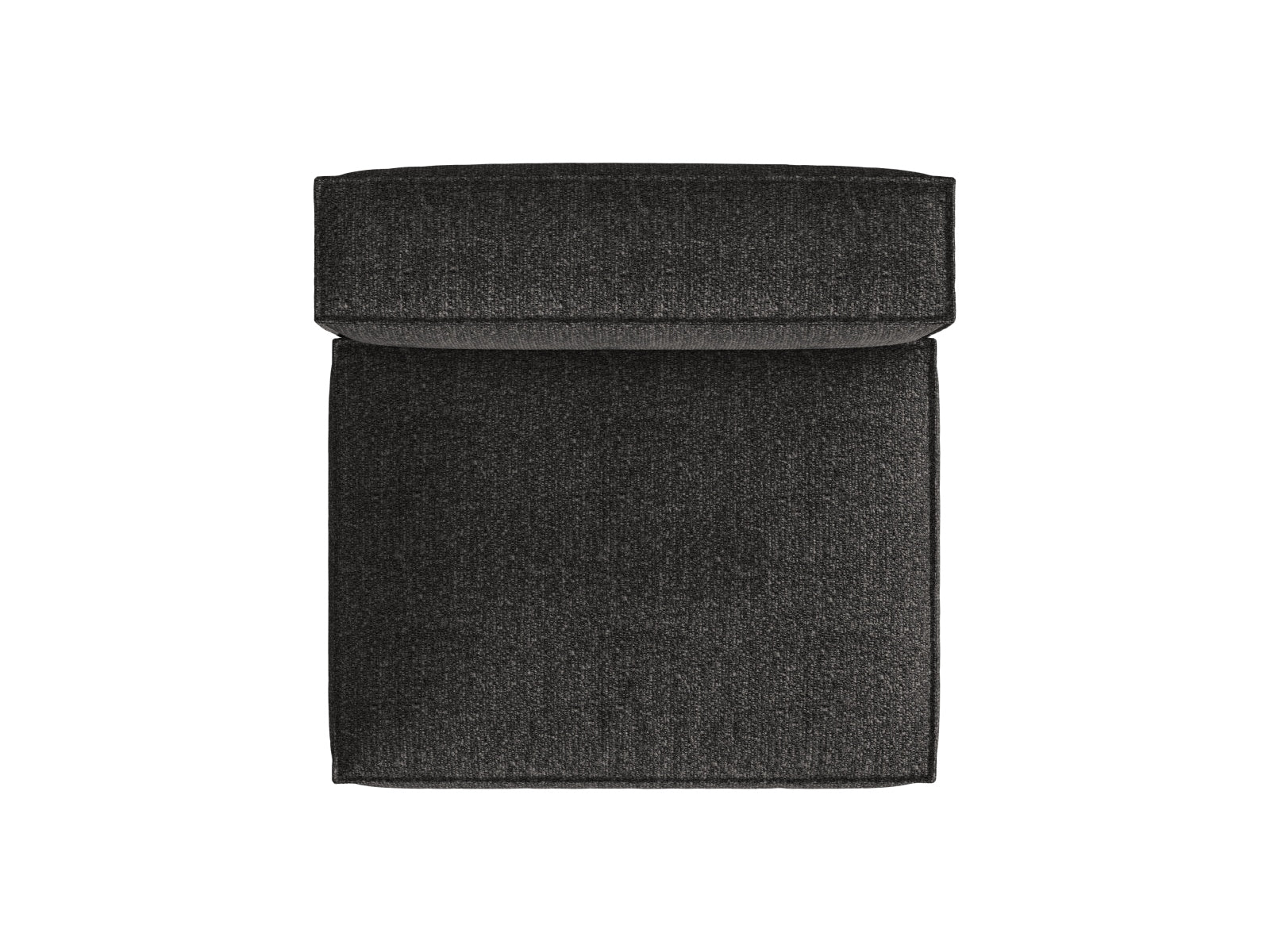 Modernes Nuria Modul Armless 2 Sitzer Sofa in edlem Anthrazit, ideal für anpassbare und elegante Wohnräume.