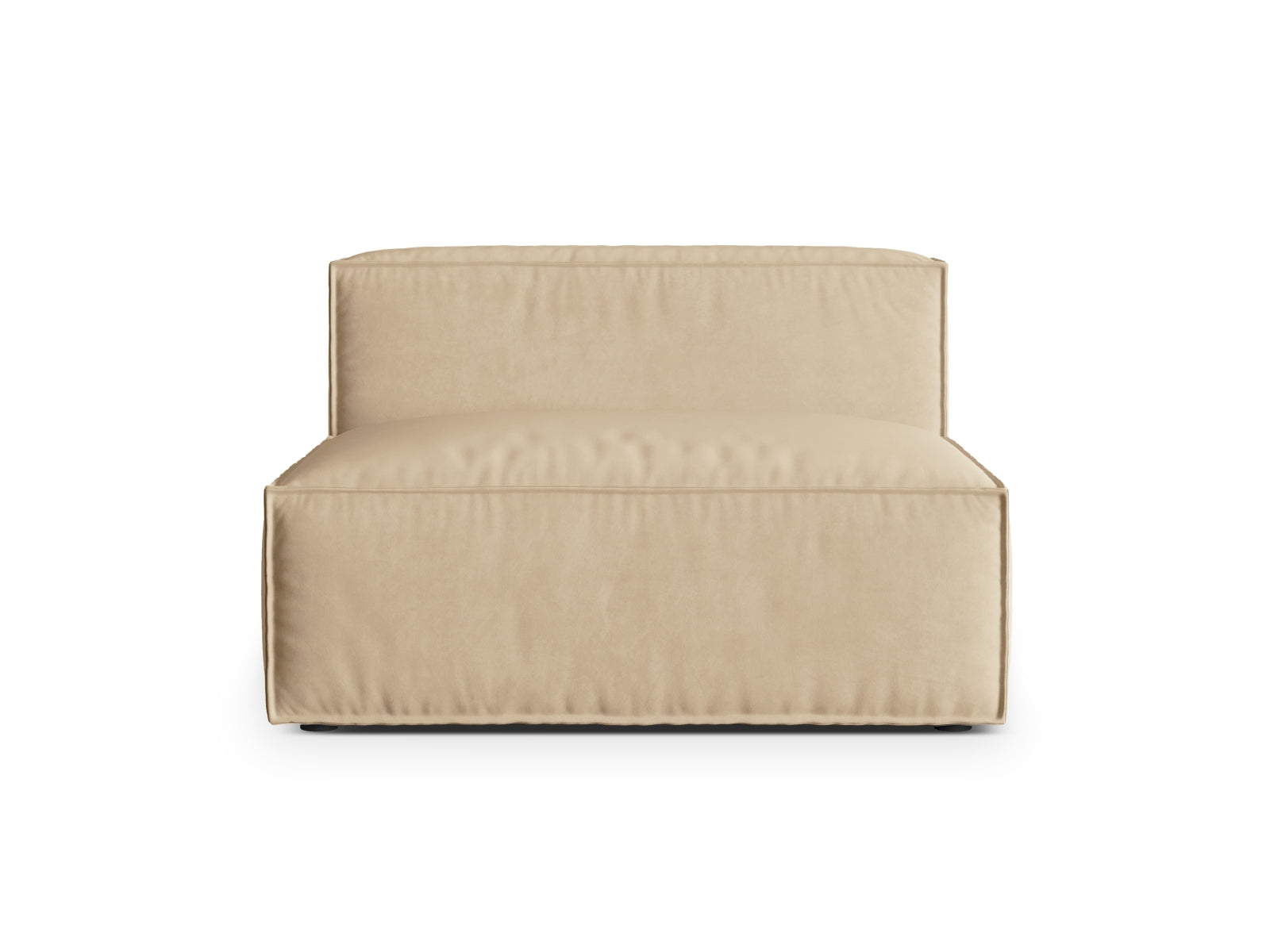 Nuria Velour Modul Armless 2 Sitzer in Nude präsentiert im Onlineshop von KAQTU Design AG. Modulares Sofa ist von Micadoni