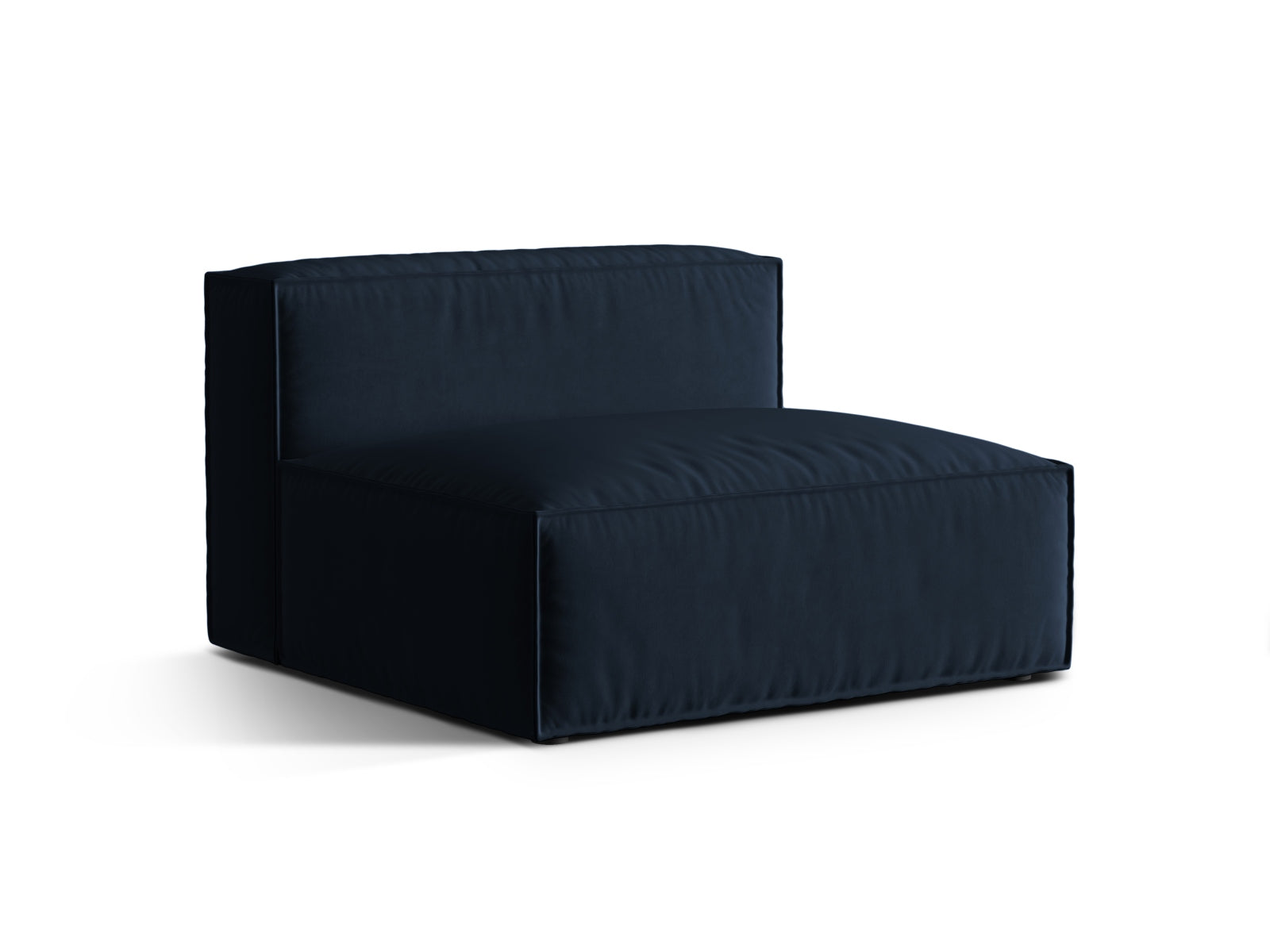 Nuria Velour Modul Armless 2 Sitzer in Dark Blue-Paris präsentiert im Onlineshop von KAQTU Design AG. Modulares Sofa ist von Micadoni