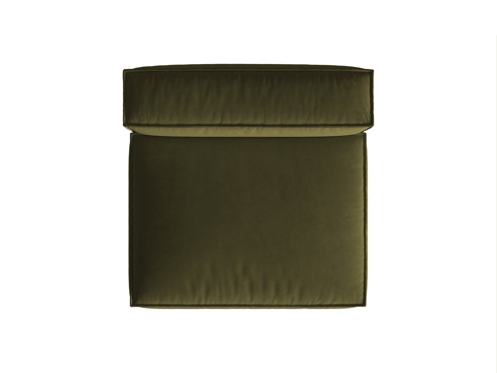 Nuria Velour Modul Armless 2 Sitzer in Moss Green Melange-Paris präsentiert im Onlineshop von KAQTU Design AG. Modulares Sofa ist von Micadoni