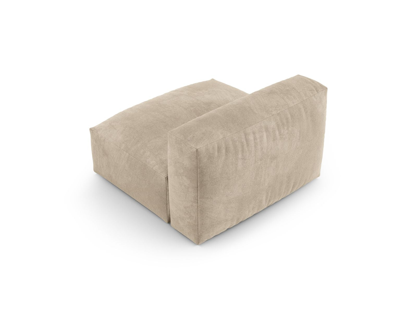Elegantes 1-Sitzer Sofa Martina XL in sanftem Beige, ideal für moderne Wohnräume. Modular und anpassungsfähig für individuelle Gestaltung.