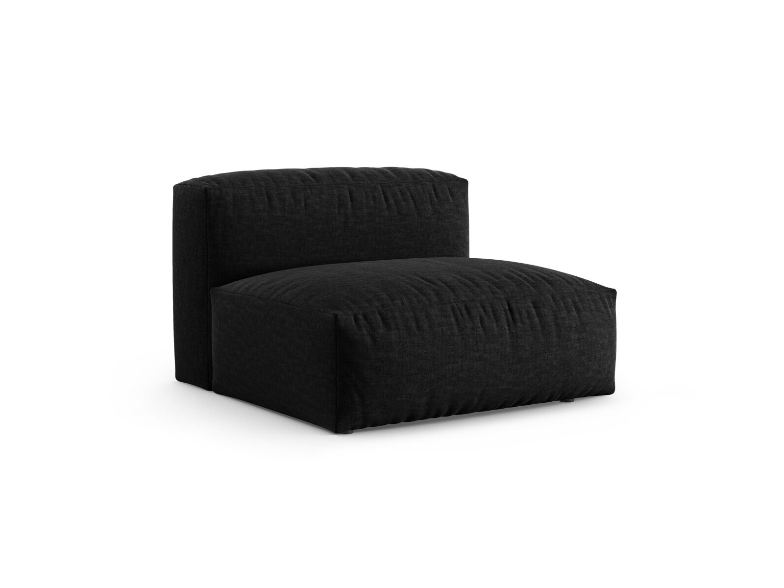 Elegantes 1-Sitzer Sofa Martina XL in stilvollem Schwarz, ideal für moderne Wohnräume. Teil der modularen Sofa-Kollektion von Micadoni.