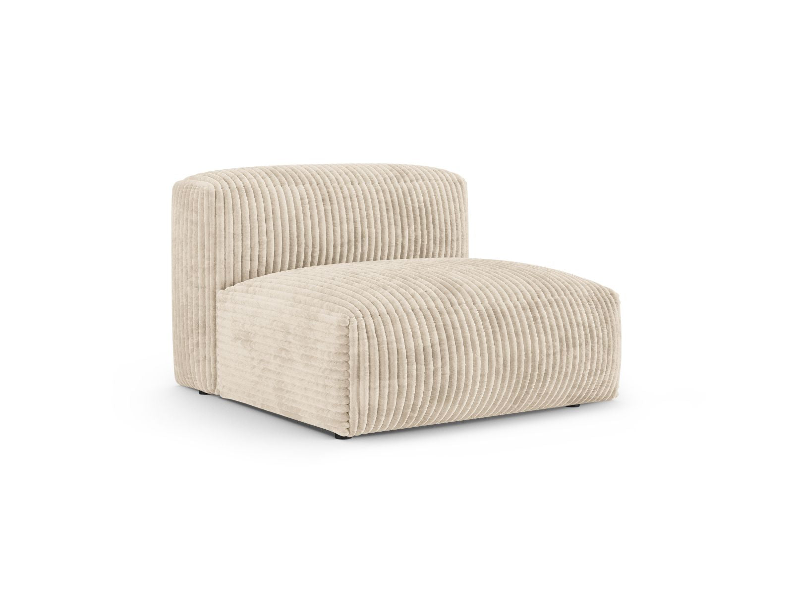 Elegantes 1-Sitzer Sofa Martina XL in sanftem Light Beige-Tilia, ideal für stilvolle Wohnräume. Modulares Design von Micadoni.