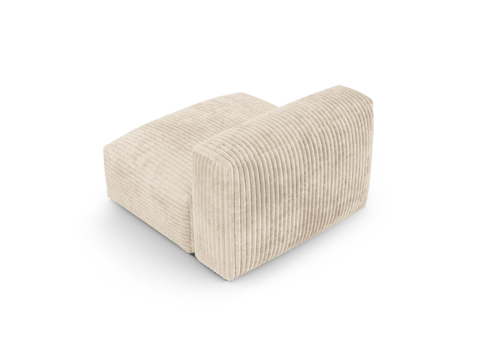 Elegantes 1-Sitzer Sofa Martina XL in sanftem Beige, ideal für zeitgemäße Einrichtung. Vielseitiges, modulares Sofa von Micadoni.