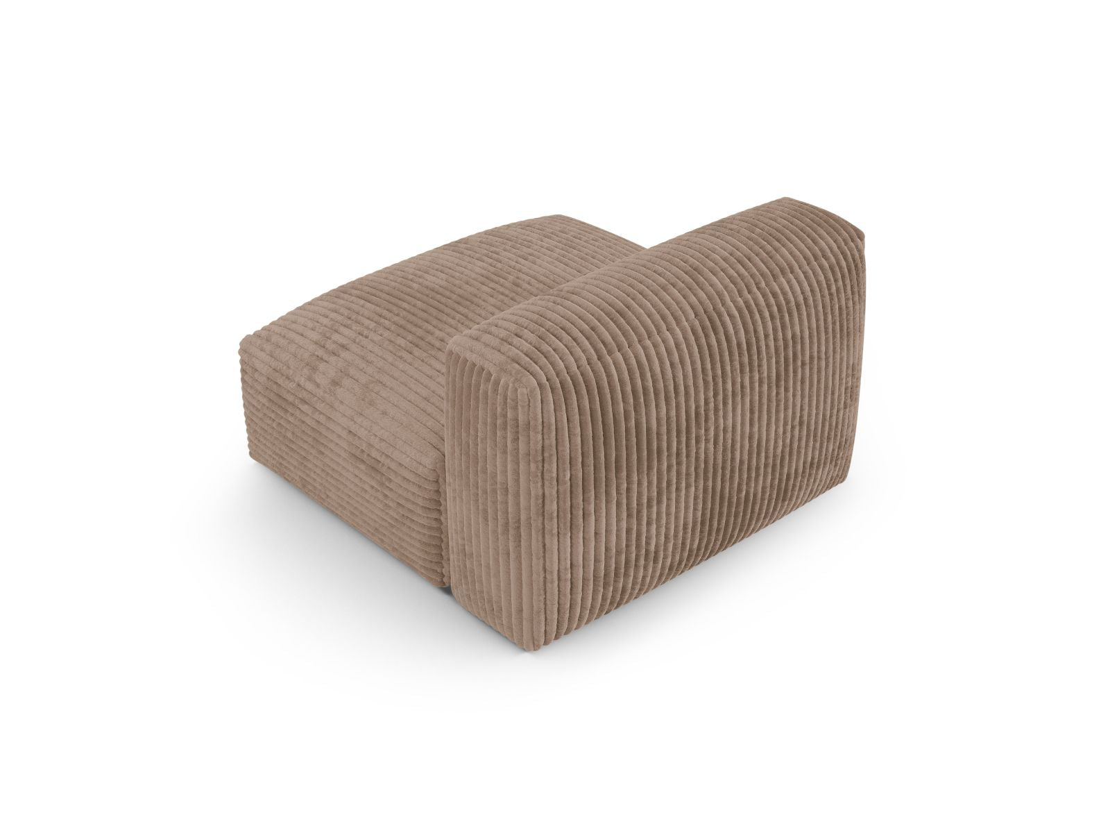 Elegantes 1-Sitzer Sofa Martina XL in warmen Erdtönen, ideal für stilvolle und einladende Wohnräume. Modulares Design von Micadoni.