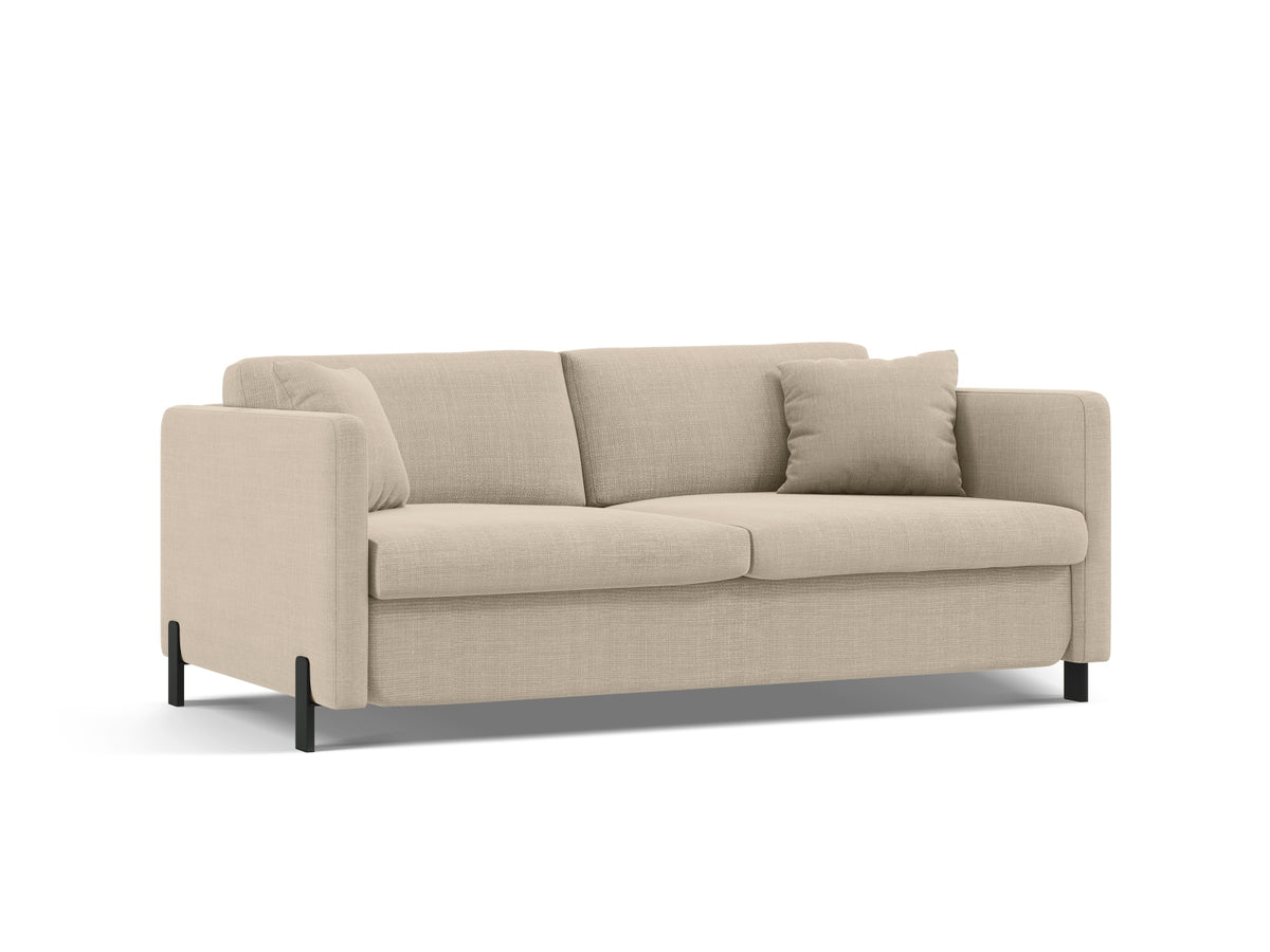 Gloria Sofa mit Schlaffunktion 2 Sitzer in Beige-Bjorn präsentiert im Onlineshop von KAQTU Design AG. Bettsofa ist von Micadoni