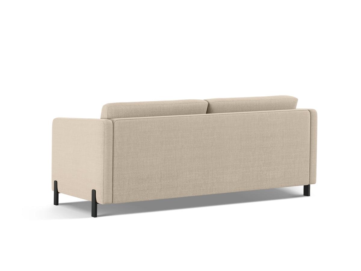 Gloria Sofa mit Schlaffunktion 2 Sitzer in Beige-Bjorn präsentiert im Onlineshop von KAQTU Design AG. Bettsofa ist von Micadoni