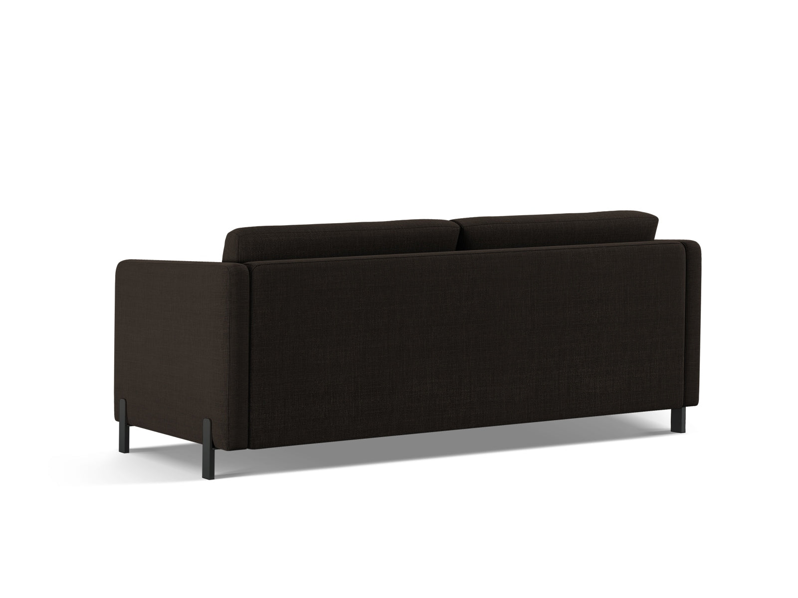 Stylisches 2-Sitzer Sofa Gloria in edlem Dunkelgrau, ideal für Gästeübernachtungen und platzsparende Einrichtungslösungen.