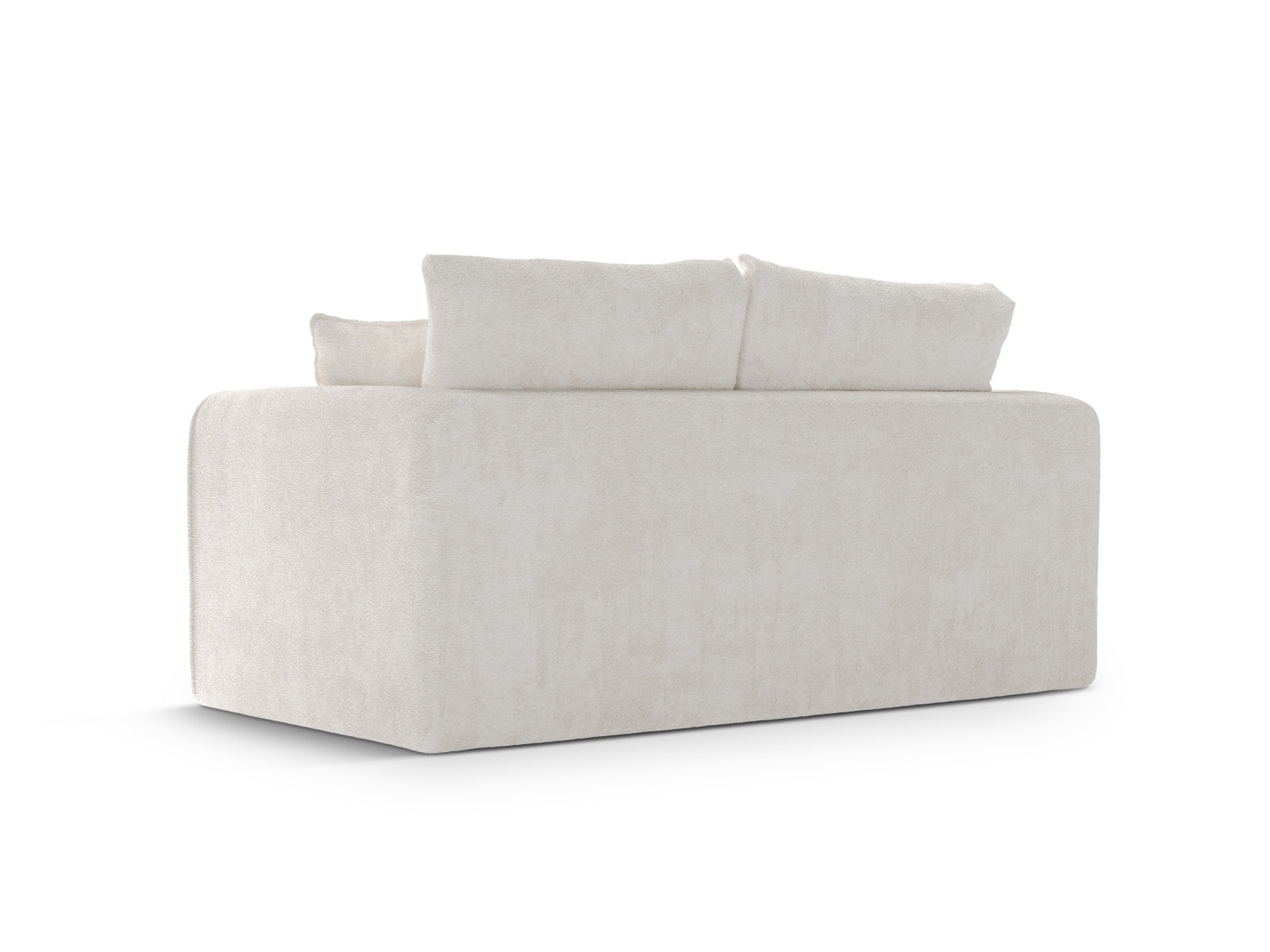Stylisches Lido 2-Sitzer Bettsofa in sanftem Beige, ideal für kleine Räume und als komfortable Schlafgelegenheit.