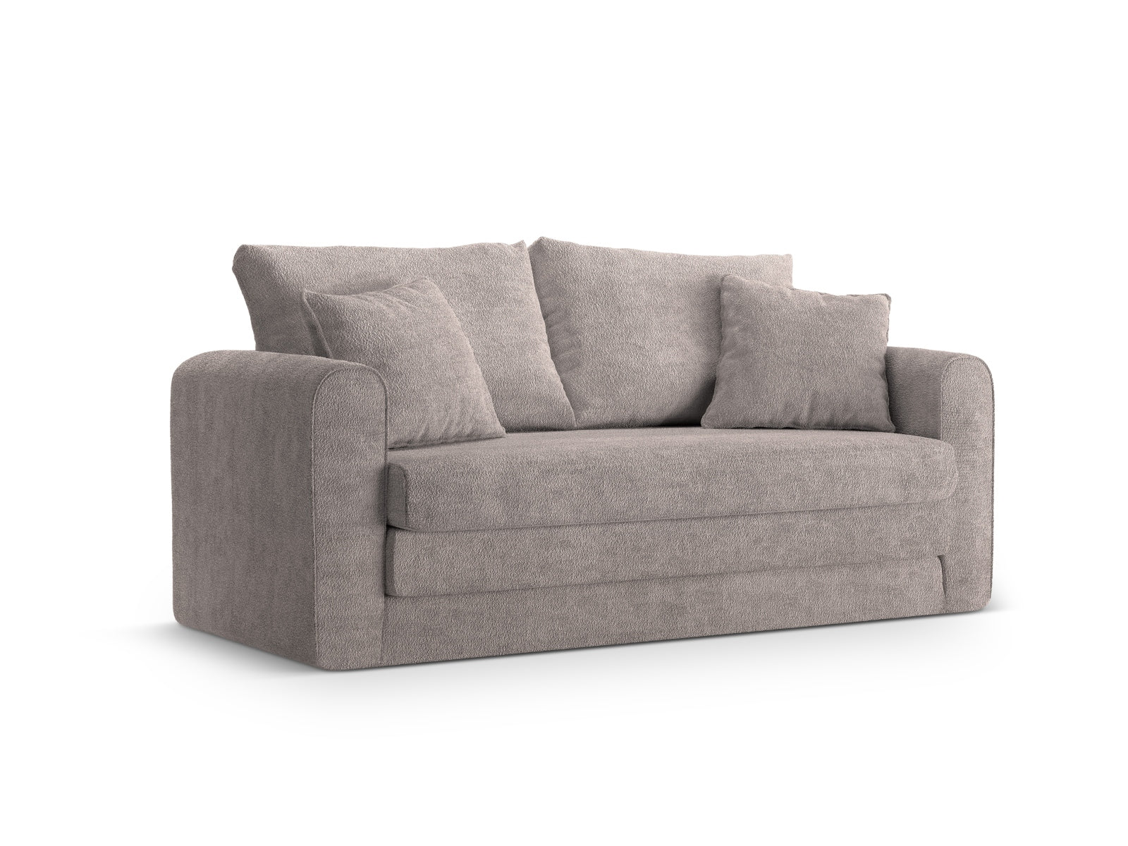 Elegantes Lido 2-Sitzer Sofa in Warm Grey, vielseitig einsetzbar mit Schlaffunktion, ideal für Gäste und moderne Wohnräume.