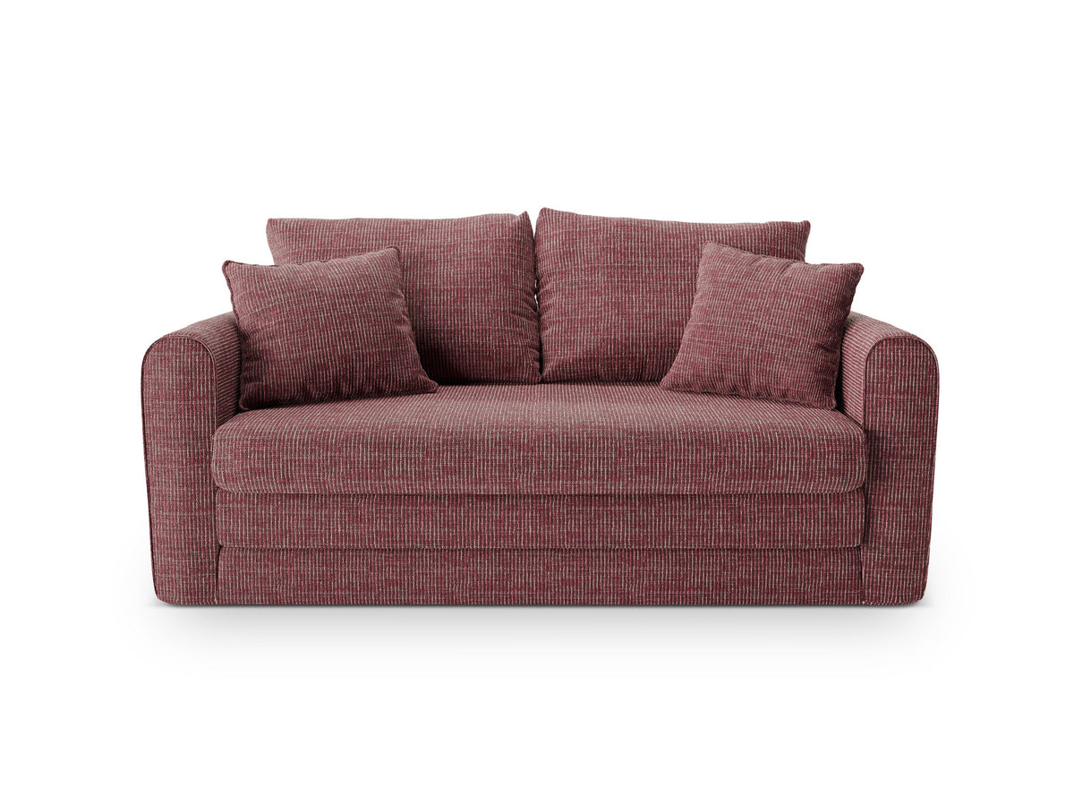Lido Sofa mit Schlaffunktion 2 Sitzer in Red-Baltimore präsentiert im Onlineshop von KAQTU Design AG. Bettsofa ist von Micadoni