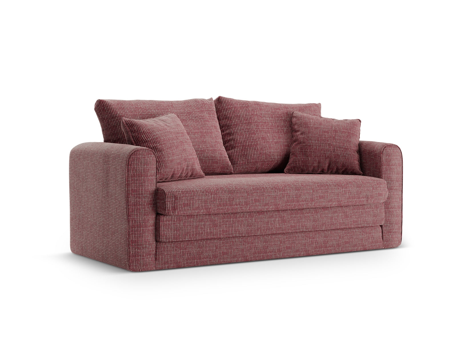 Lido Sofa mit Schlaffunktion 2 Sitzer in Red-Baltimore präsentiert im Onlineshop von KAQTU Design AG. Bettsofa ist von Micadoni