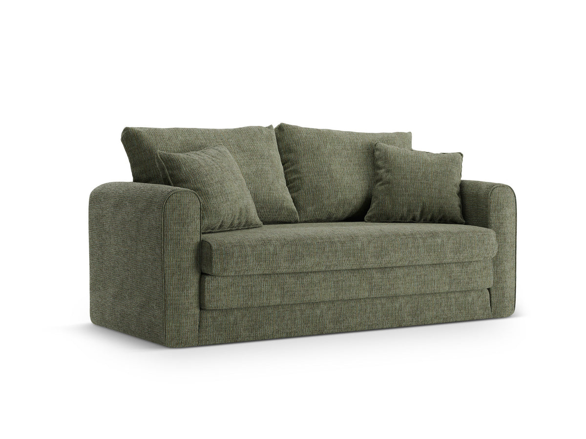 Lido Sofa mit Schlaffunktion 2 Sitzer in Olive-Baltimore präsentiert im Onlineshop von KAQTU Design AG. Bettsofa ist von Micadoni