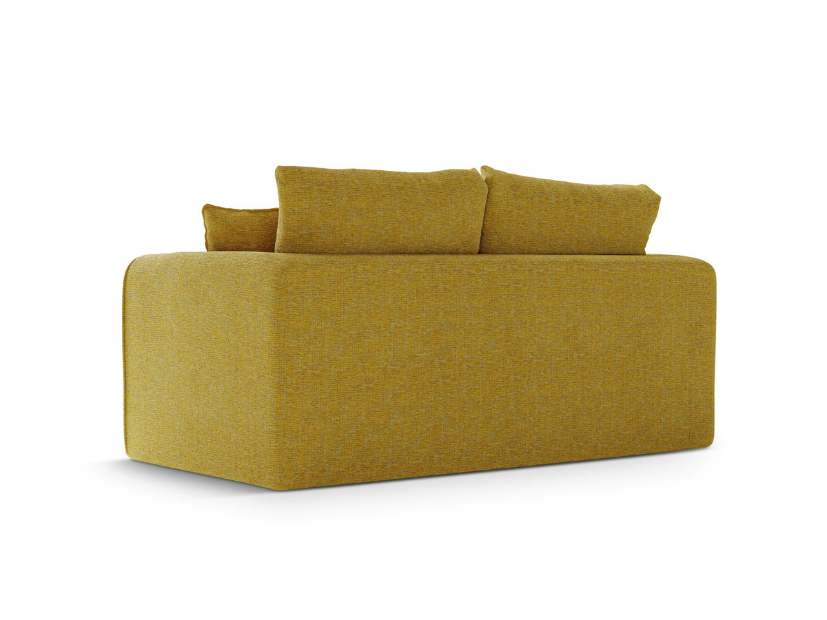 Lido Sofa mit Schlaffunktion 2 Sitzer in Sunflower Melange-Baltimore präsentiert im Onlineshop von KAQTU Design AG. Bettsofa ist von Micadoni