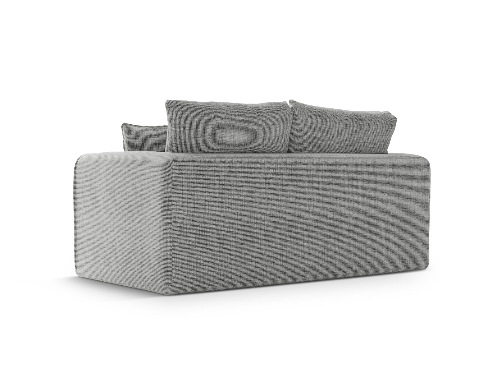 Stylisches Lido 2-Sitzer Sofa mit Schlaffunktion in dezentem Grau, ideal für kleine Räume und gemütliche Übernachtungen.