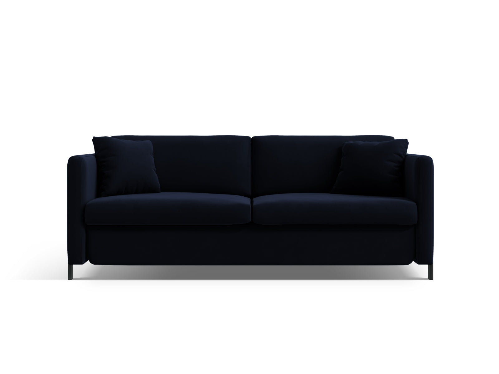 Gloria Velour Sofa mit Schlaffunktion 2 Sitzer in Royal Blue präsentiert im Onlineshop von KAQTU Design AG. Bettsofa ist von Micadoni