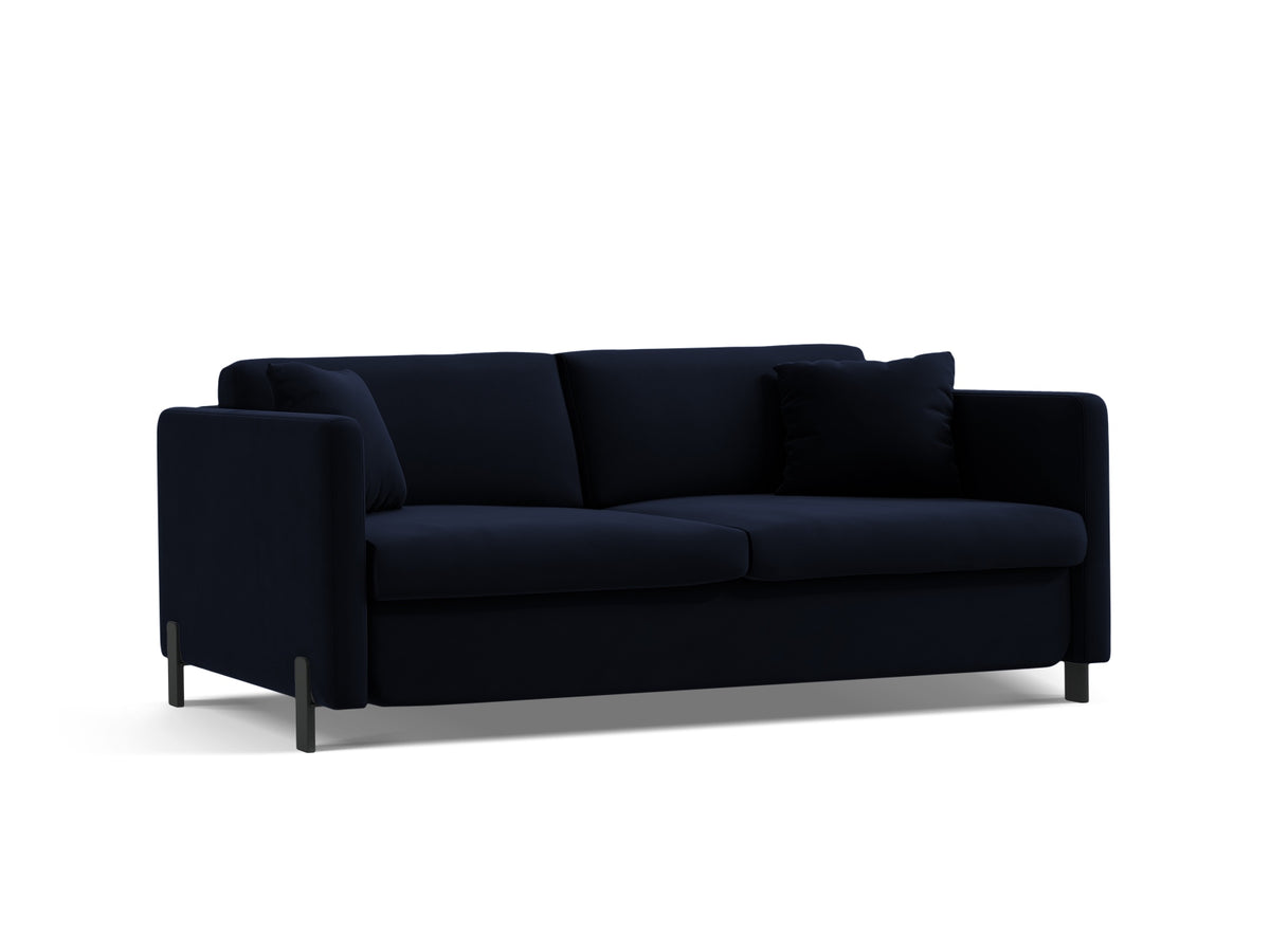 Gloria Velour Sofa mit Schlaffunktion 2 Sitzer in Royal Blue-Salvador präsentiert im Onlineshop von KAQTU Design AG. Bettsofa ist von Micadoni