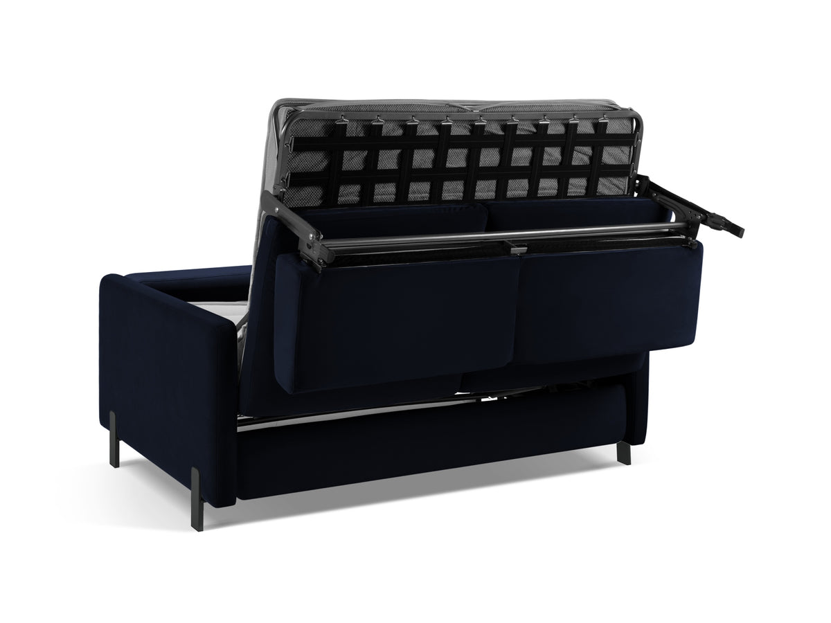 Gloria Velour Sofa mit Schlaffunktion 2 Sitzer in Royal Blue-Salvador präsentiert im Onlineshop von KAQTU Design AG. Bettsofa ist von Micadoni