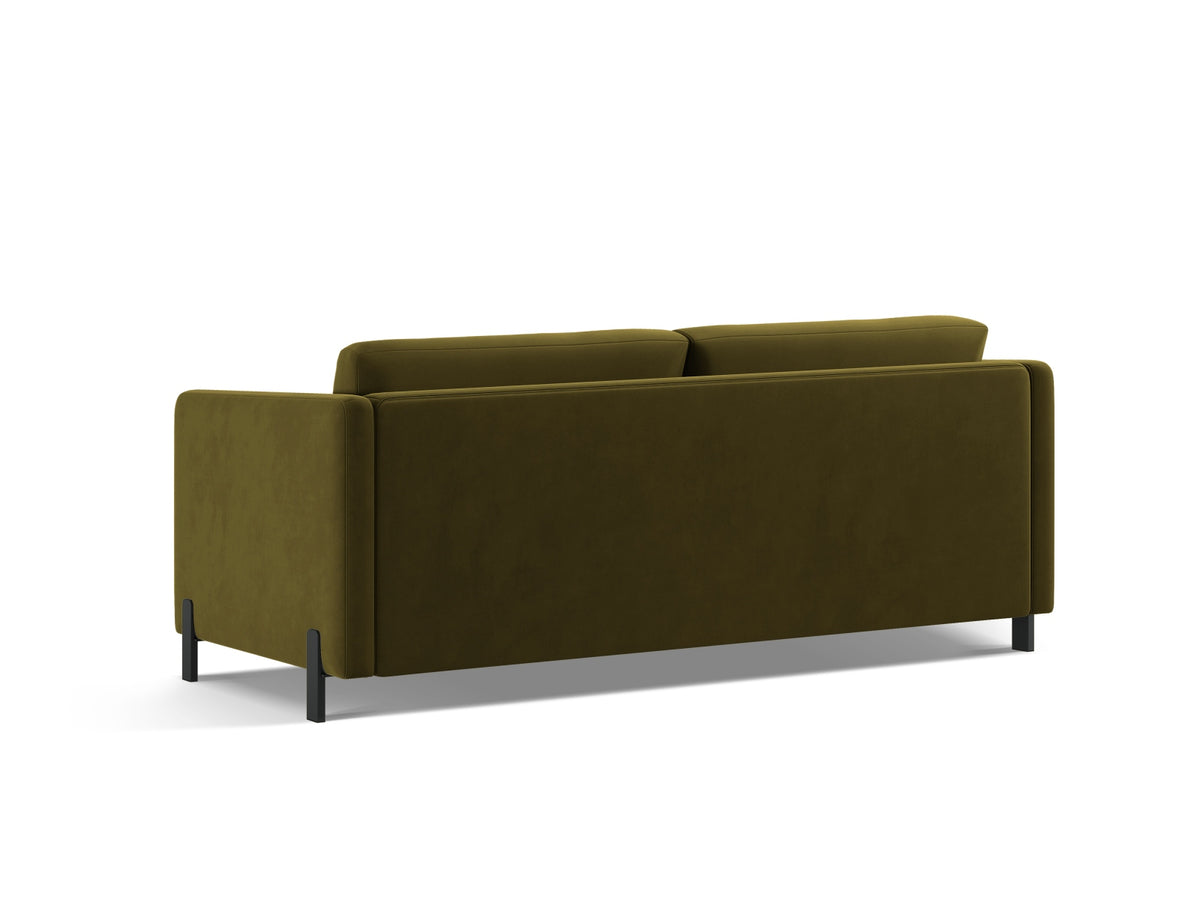 Gloria Velour Sofa mit Schlaffunktion 2 Sitzer in Green-Salvador präsentiert im Onlineshop von KAQTU Design AG. Bettsofa ist von Micadoni