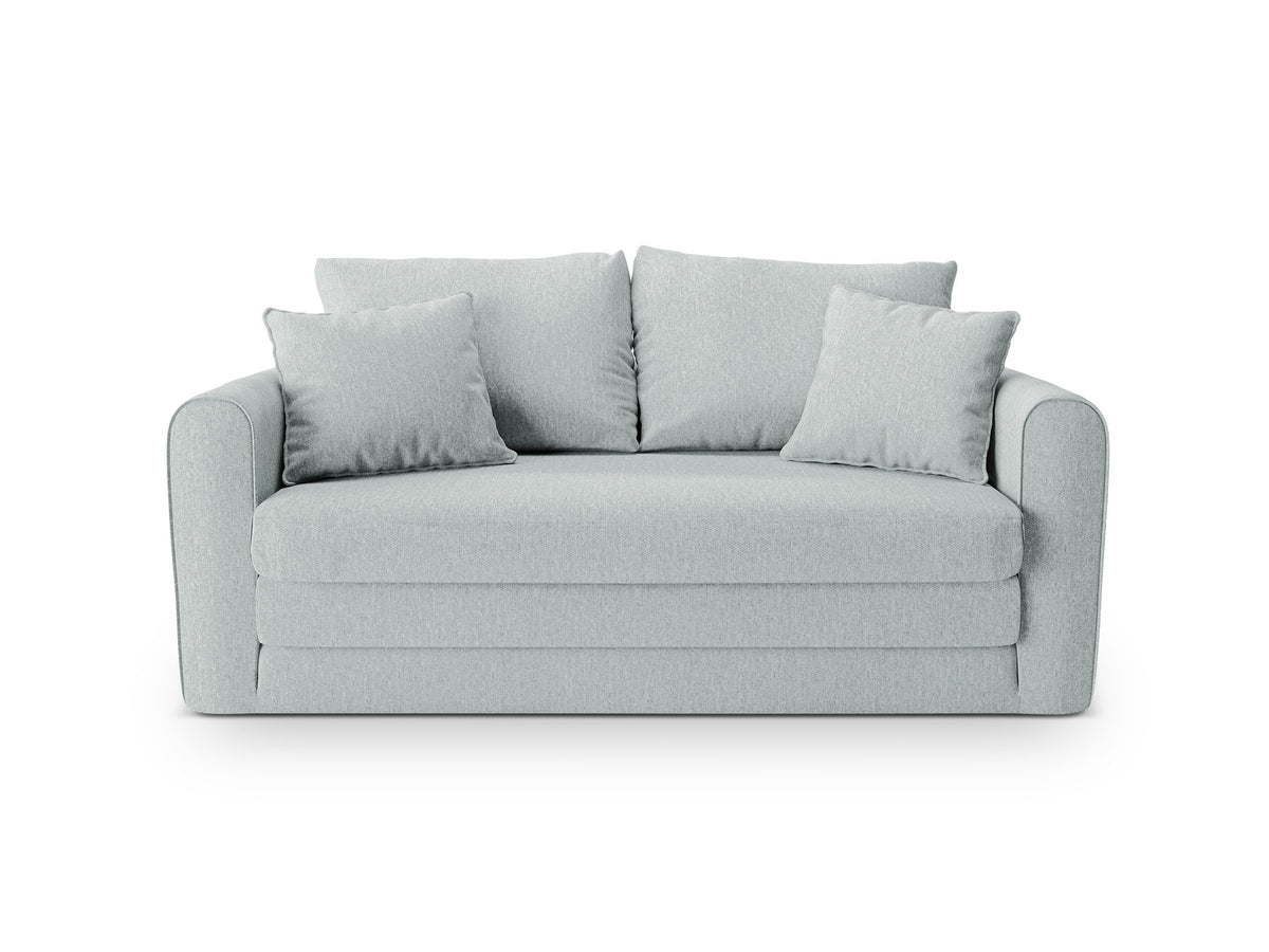 Lido Sofa mit Schlaffunktion 2 Sitzer in Mint-Solid präsentiert im Onlineshop von KAQTU Design AG. Bettsofa ist von Micadoni