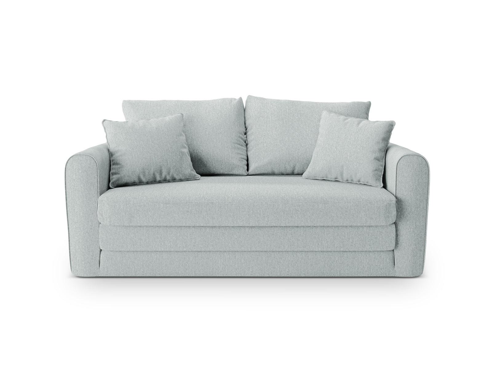 Lido Sofa mit Schlaffunktion 2 Sitzer in Mint-Solid präsentiert im Onlineshop von KAQTU Design AG. Bettsofa ist von Micadoni