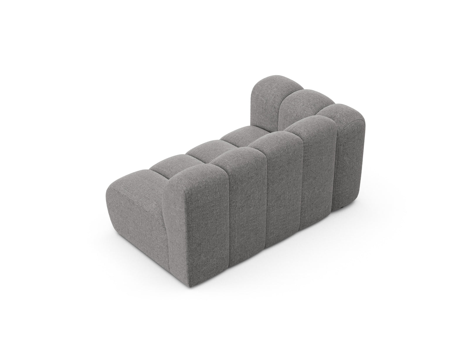 Stylisches Lupine Modular Sofa links 2 Sitzer in sanftem Grau, perfekt für zeitgemäße Inneneinrichtungen und vielseitige Raumgestaltungen.