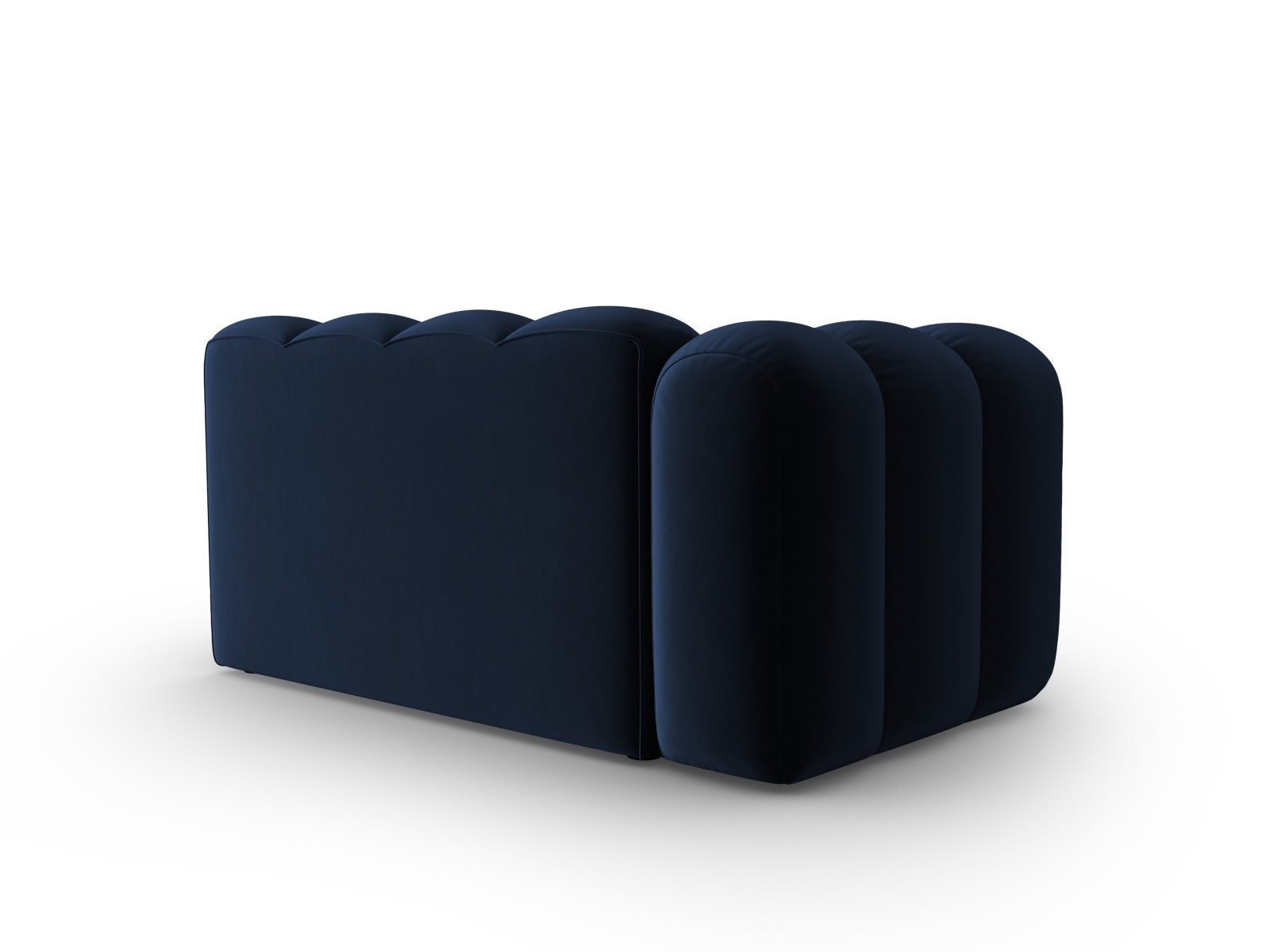 Lupine Velour links Modular Sofa 2 Sitzer in Royal Blue-Salvador präsentiert im Onlineshop von KAQTU Design AG. Modulares Sofa ist von Micadoni