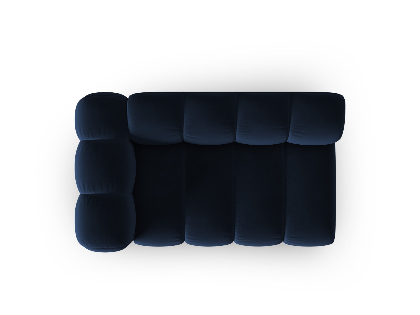 Lupine Velour links Modular Sofa 2 Sitzer in Royal Blue-Salvador präsentiert im Onlineshop von KAQTU Design AG. Modulares Sofa ist von Micadoni