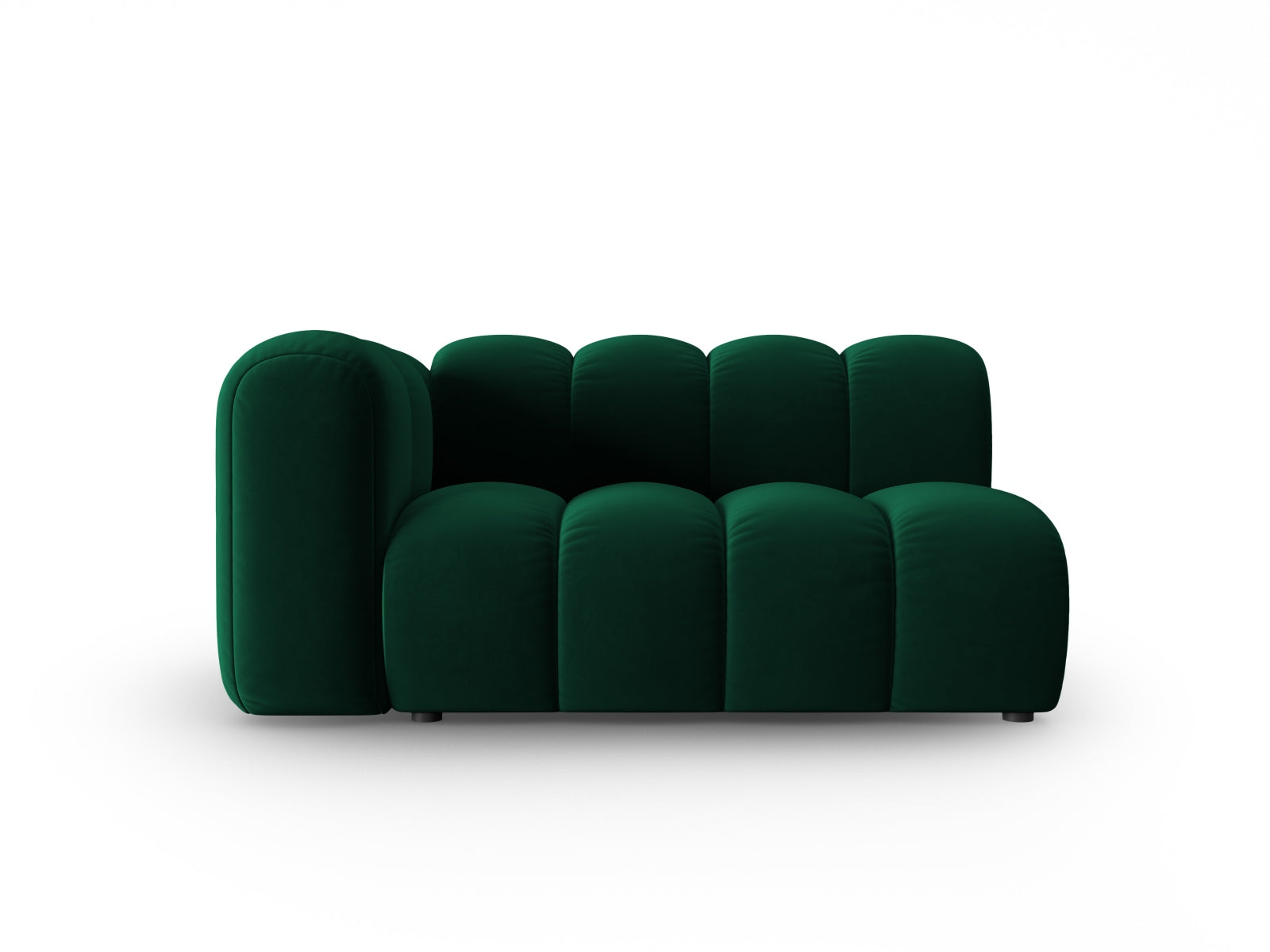 Lupine Velour links Modular Sofa 2 Sitzer in Bottle Green-Salvador präsentiert im Onlineshop von KAQTU Design AG. Modulares Sofa ist von Micadoni
